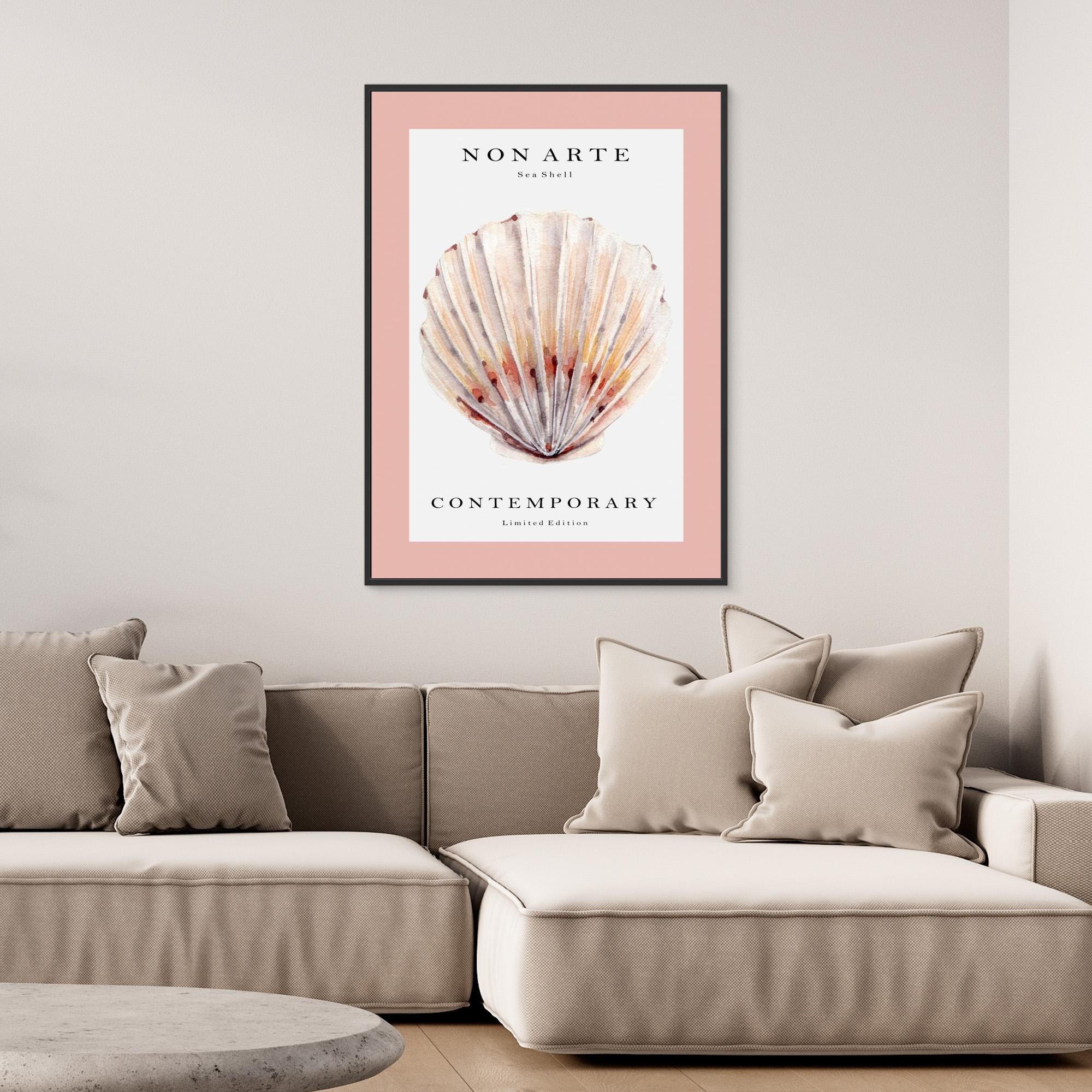 Non Arte Sea Shell no.2 by Rikke Løndager Boisen Canvas Canvas