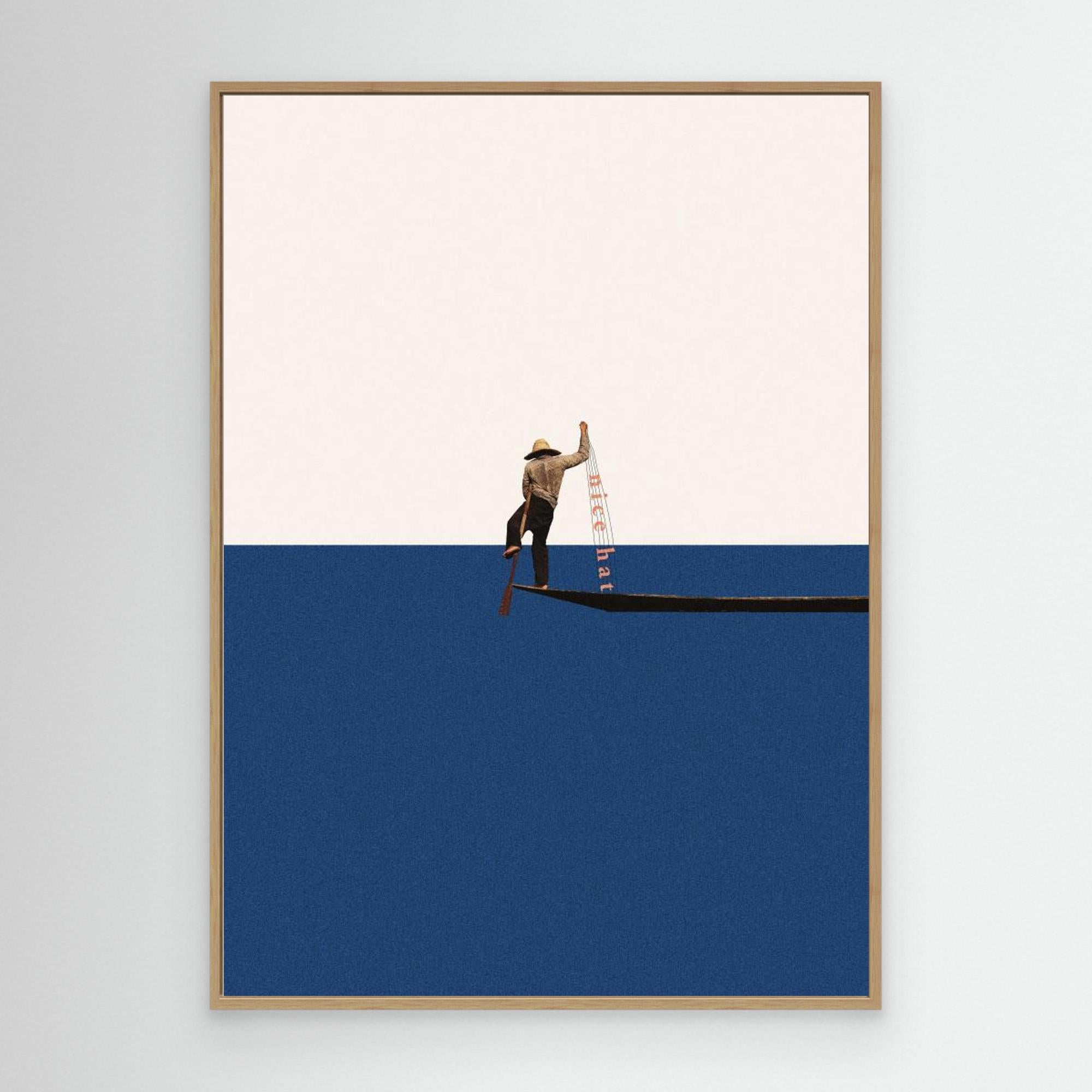 Fishing for compliments by Maarten Léon Canvas