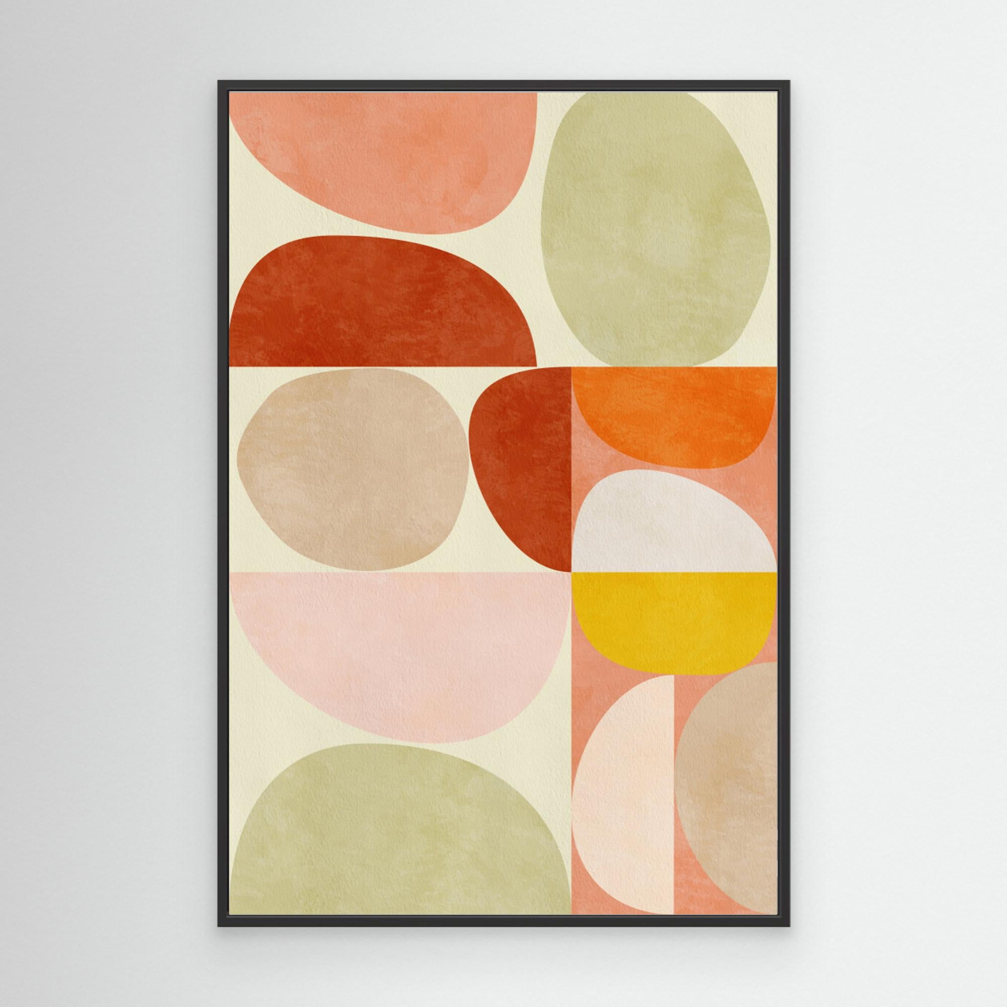 Pastel Geometry by Ana Rut Bre Canvas