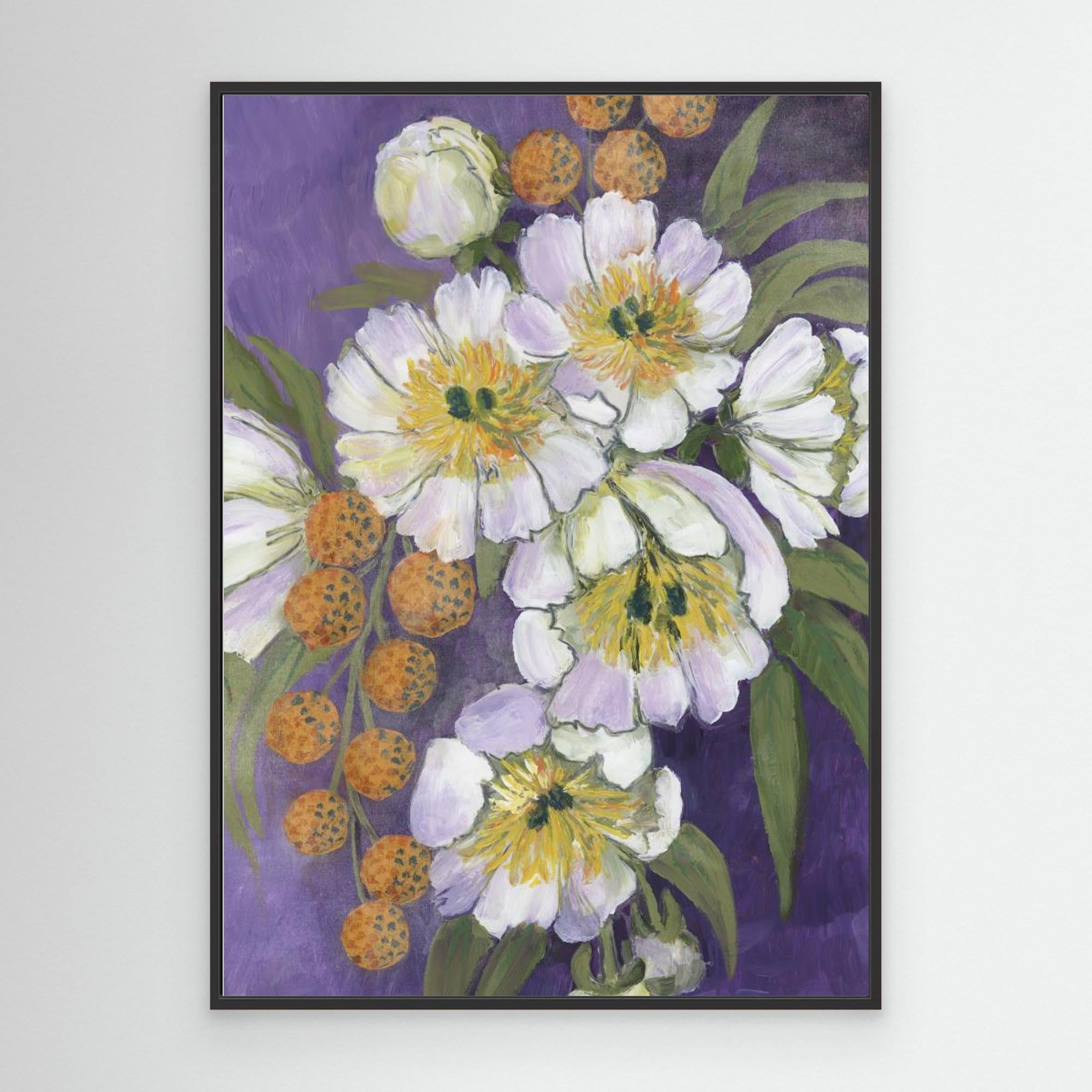 Choi painterly bouquet by Rosana Laiz Blursbyai Canvas