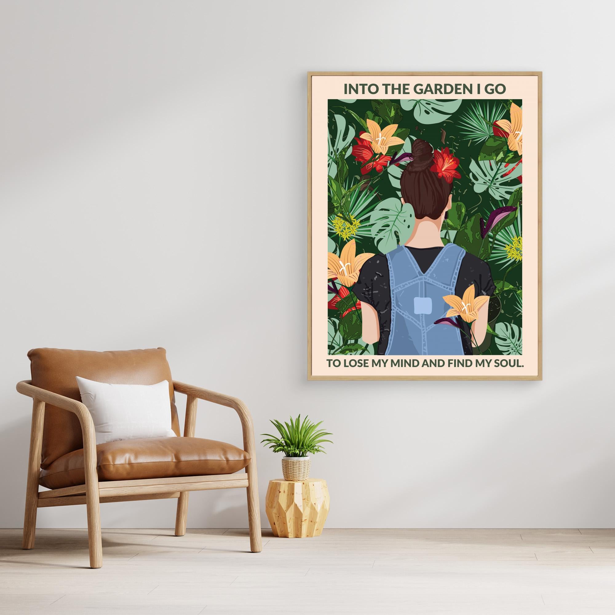 Into the Garden Standard Wall Art by Wall Chart Art Studio