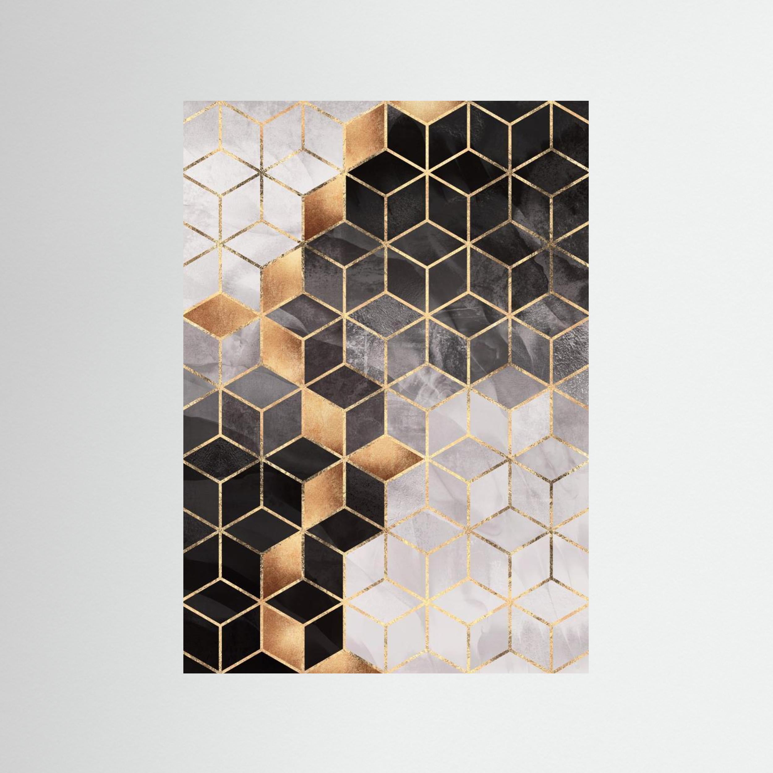 Smoky Cubes by Elisabeth Fredriksson Fine Art Paper 