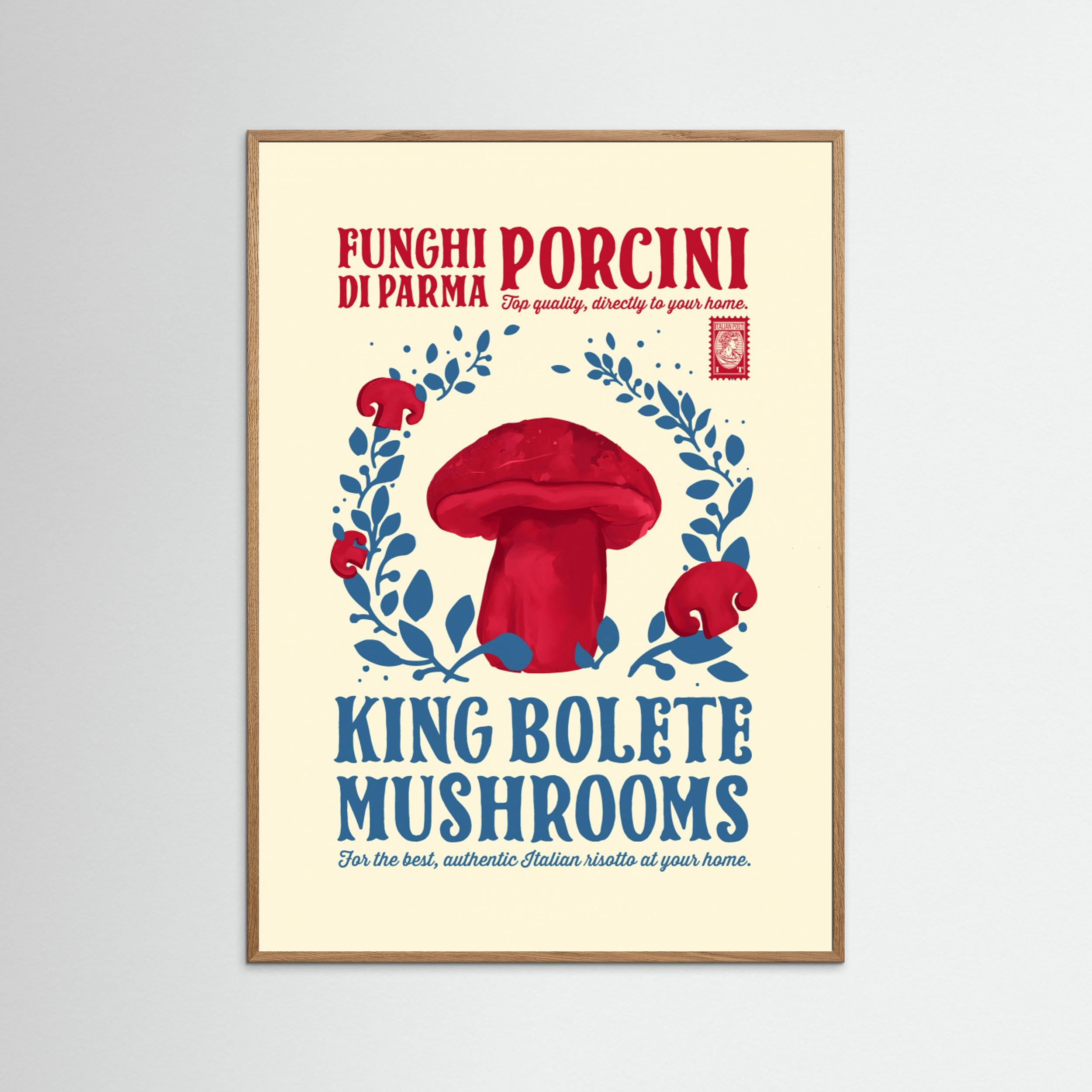 Porcini kitchen print by Dion Gem Fine Art Paper 