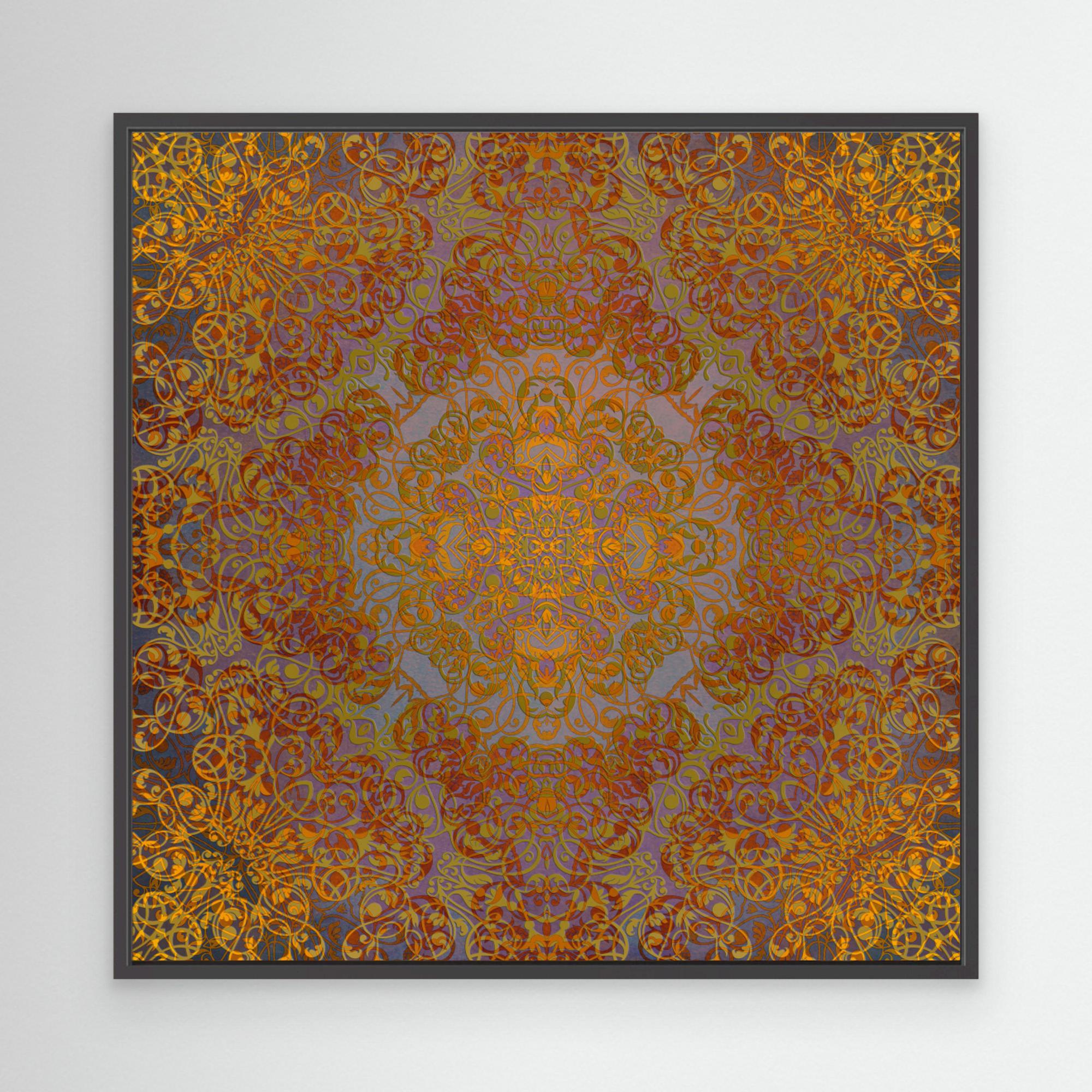 Magic Mandala Abstraction Art (3) by Justyna Jaszke Canvas