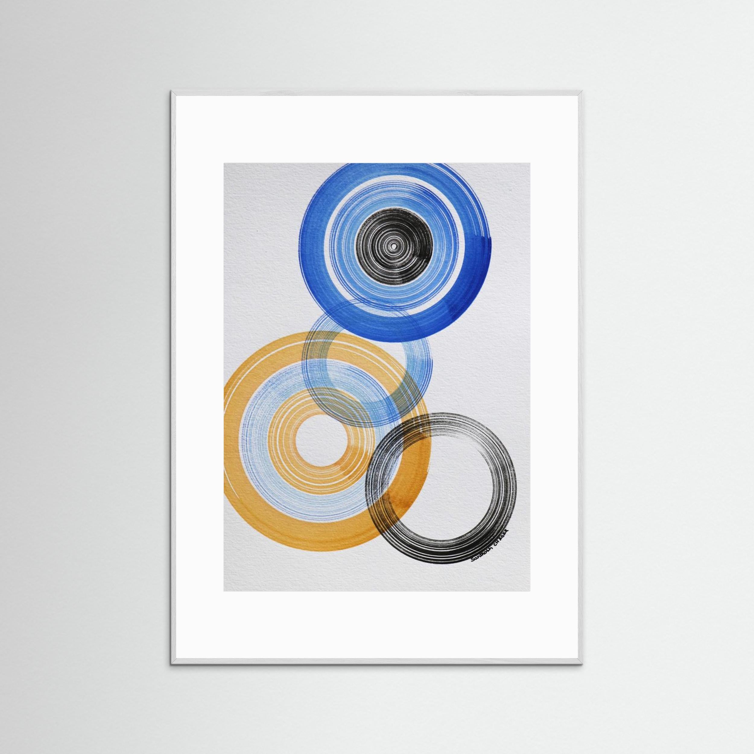Shapes 4 by Santhosh Ch Fine Art Paper 
