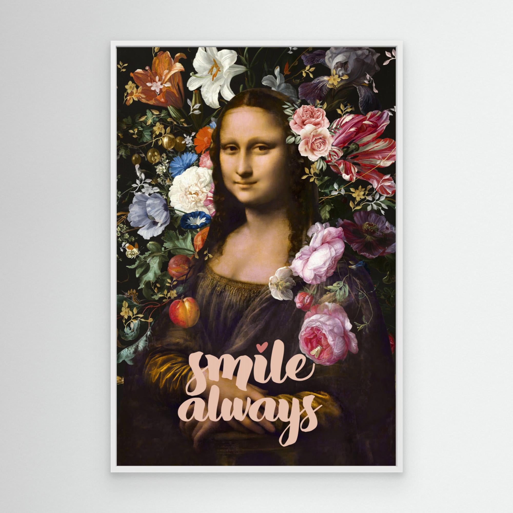Smile Always, Mona Lisa by Amini54 Canvas