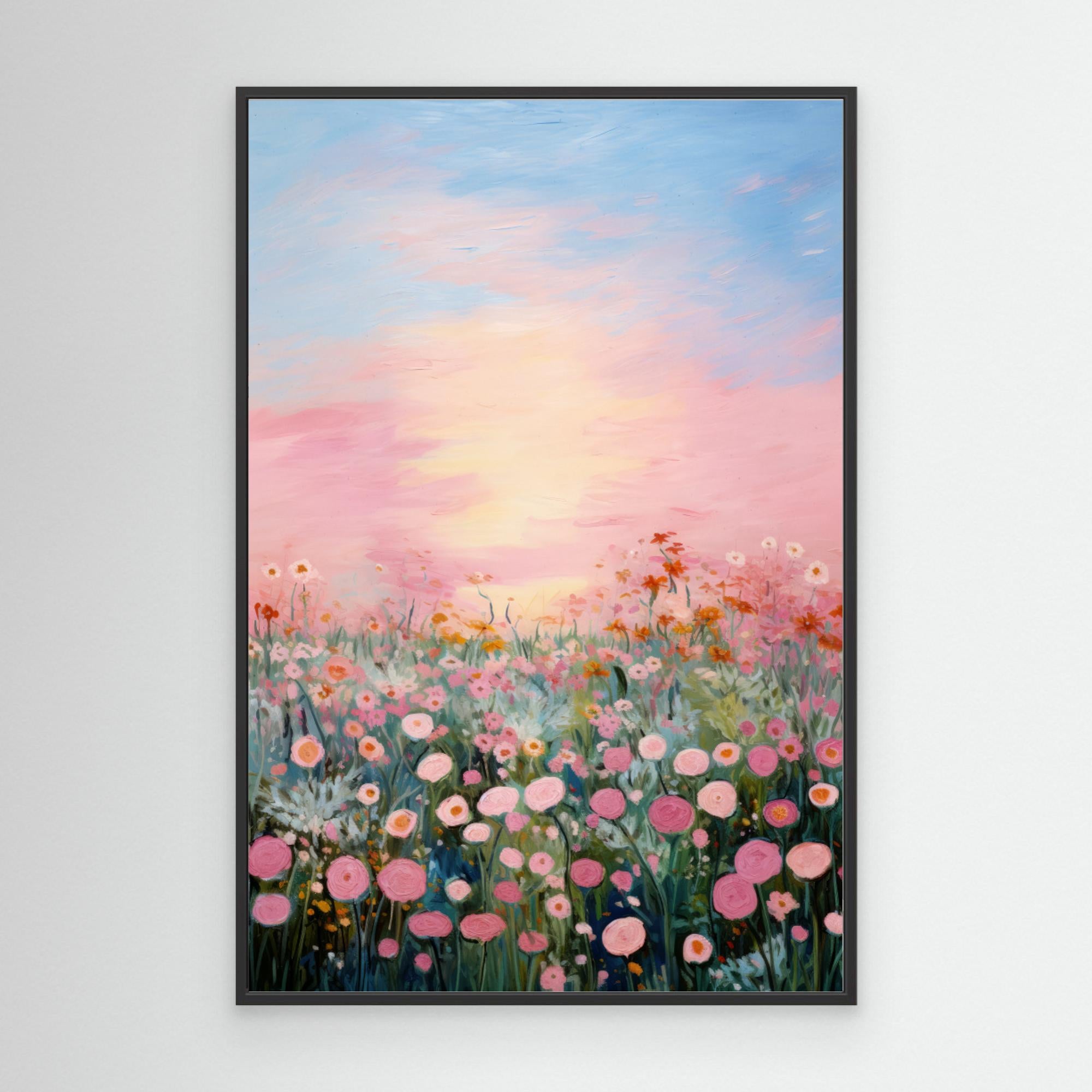 Pink Sunrise by Treechild Canvas