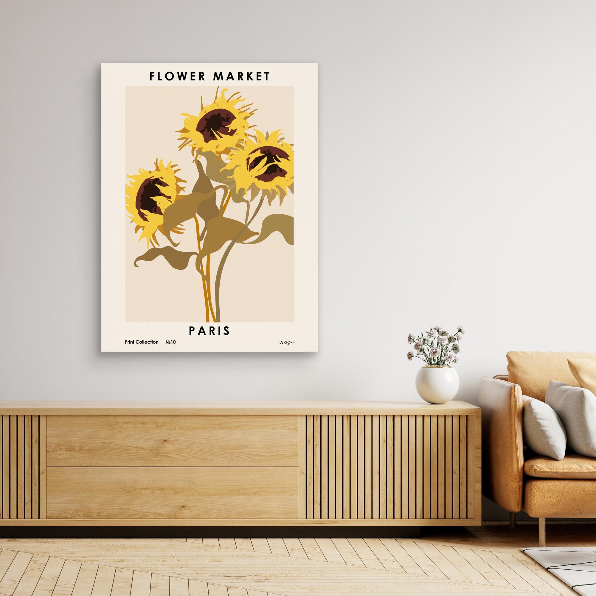 Flower Market. Paris by Nktn Canvas