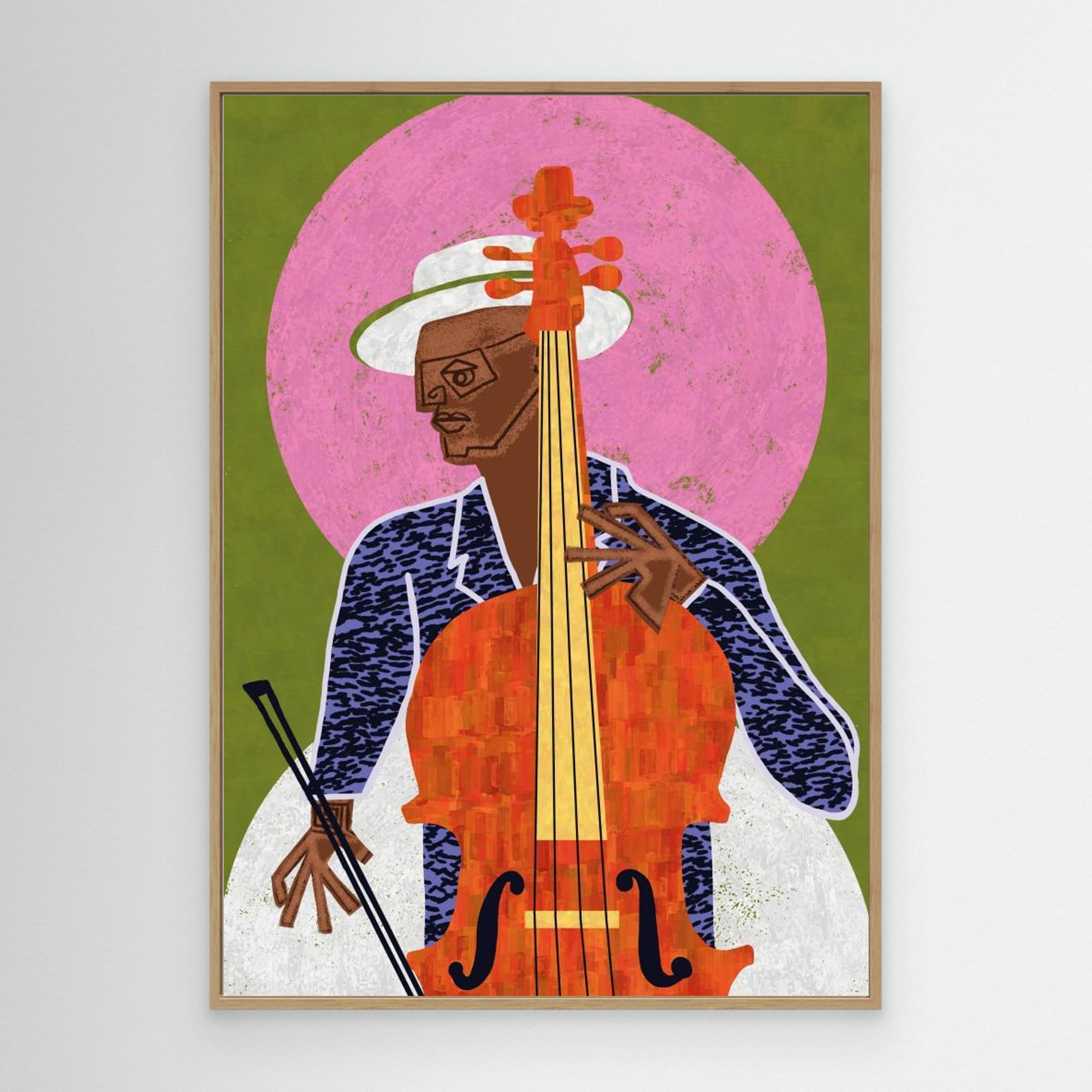 MUSICIAN GUY VII by Gulcihan Ozguc Canvas