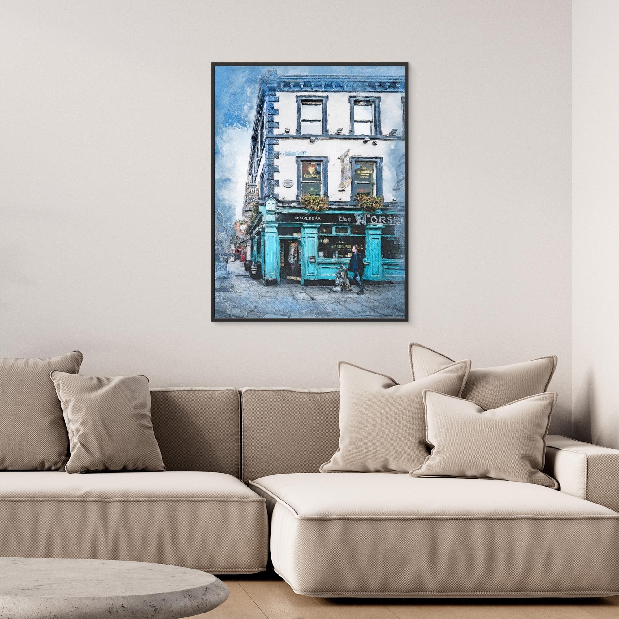 Dublin City Watercolor Art Ireland (17) by Justyna Jaszke