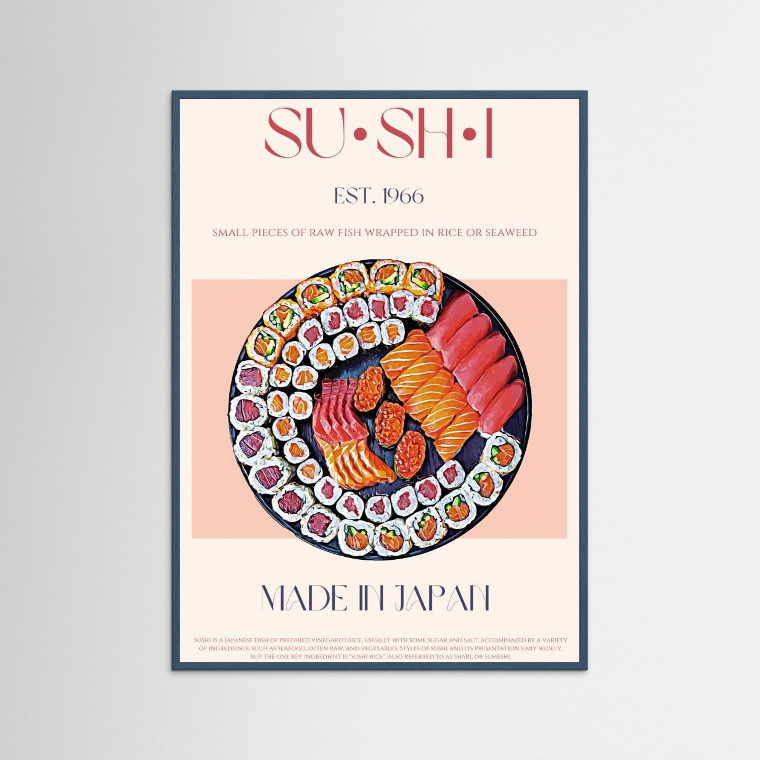 Sushi by Nazma Khokhar Fine Art Paper 