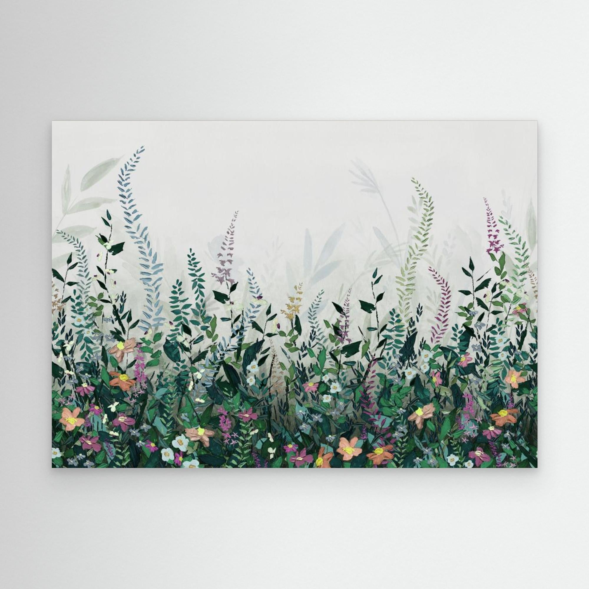 Hl004  Flowers 2   4206mm X 3000h by Hendon  Canvas