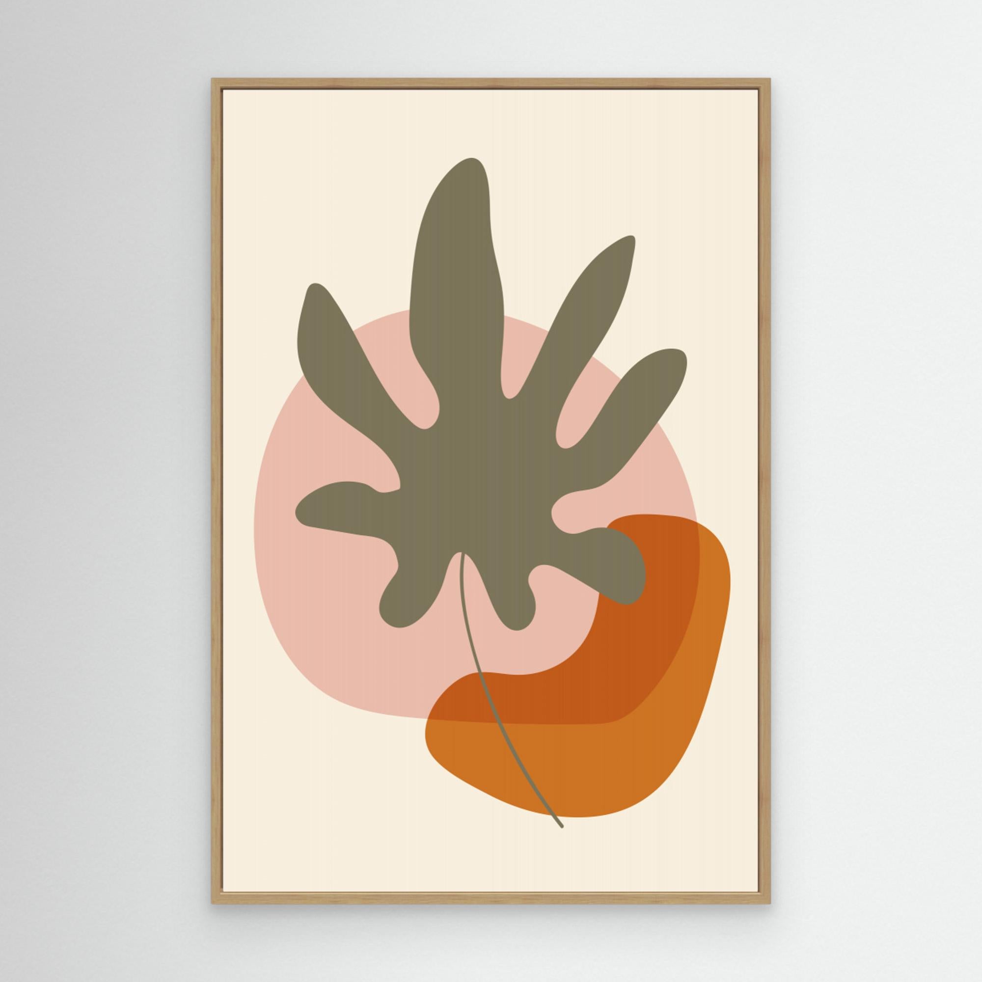 Abstract Botanical Boho Leaves 13 by Dina Dankers  Canvas