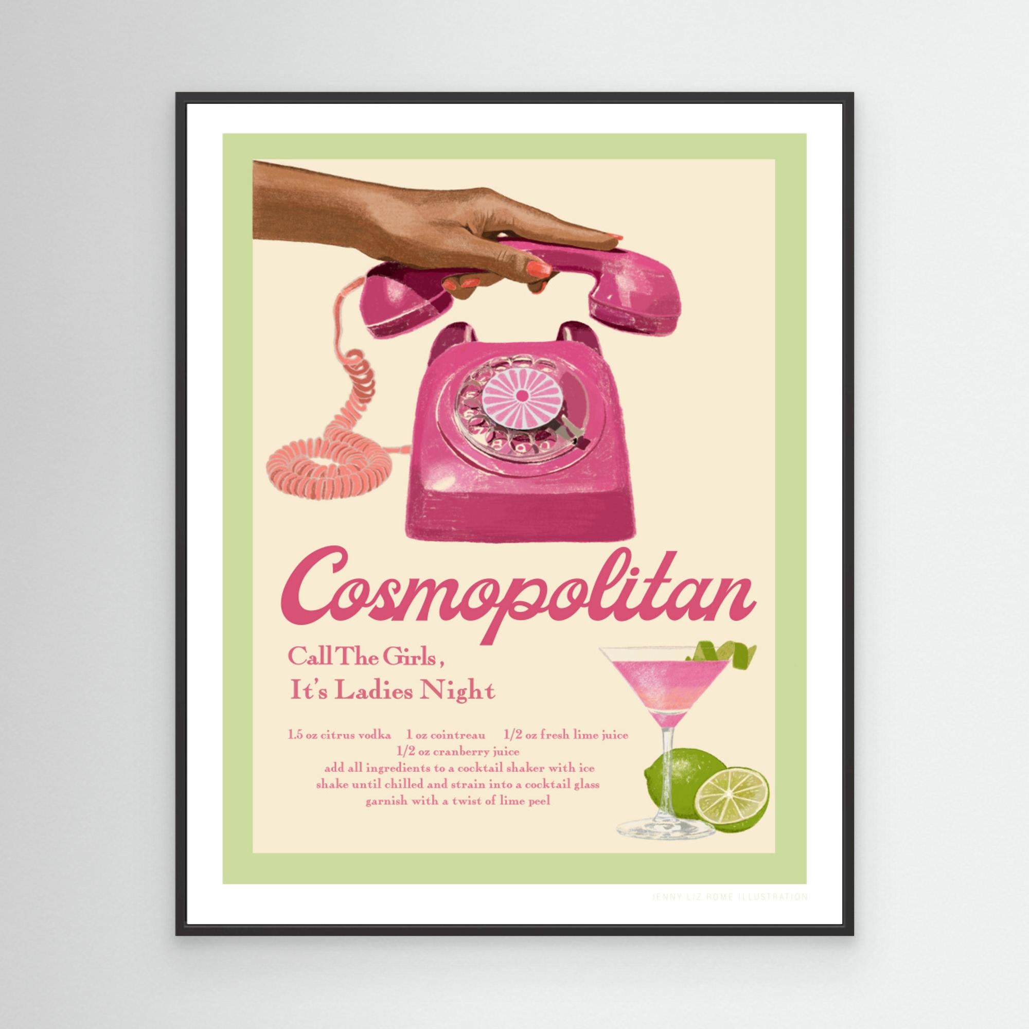 Jlr Cocktails Cosmopolitan by Jenny Liz Rome Canvas