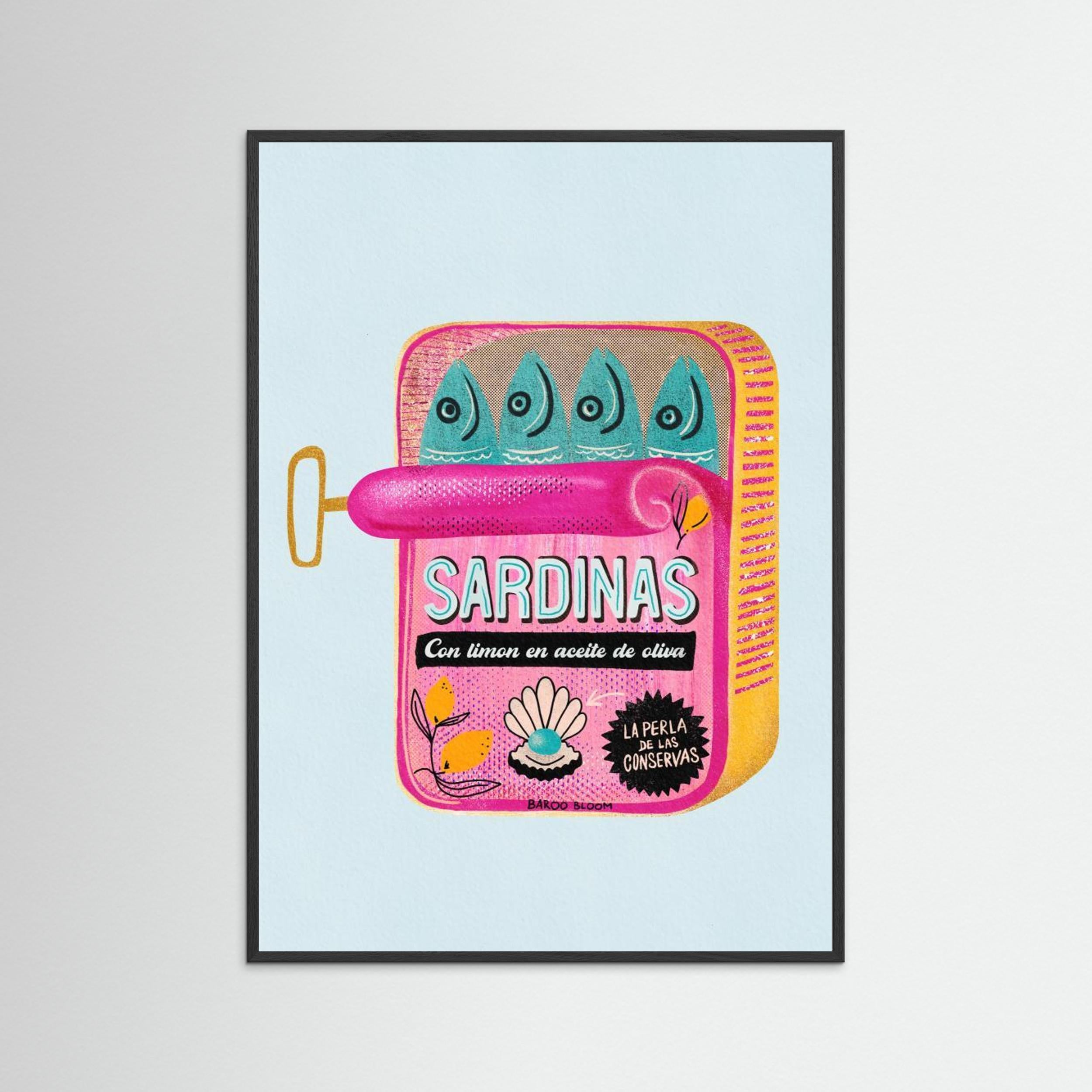 Sardines Tin Can by Baroo Bloom Fine Art Paper 