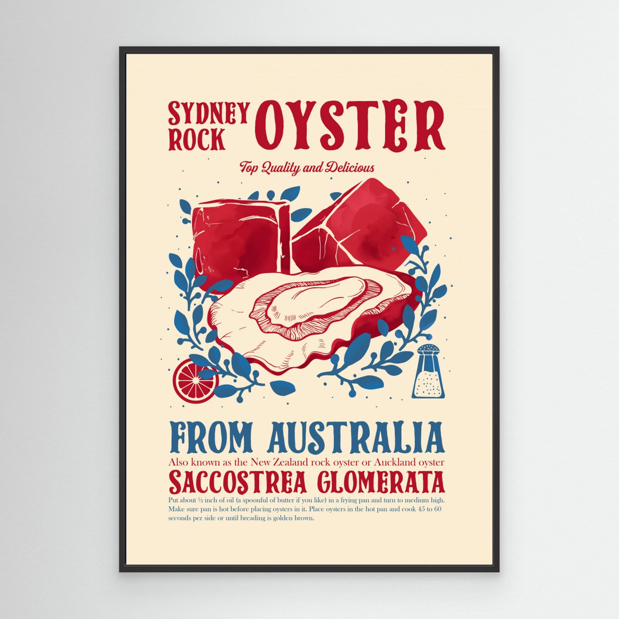 Oyster kitchen decor by Dion Gem Canvas