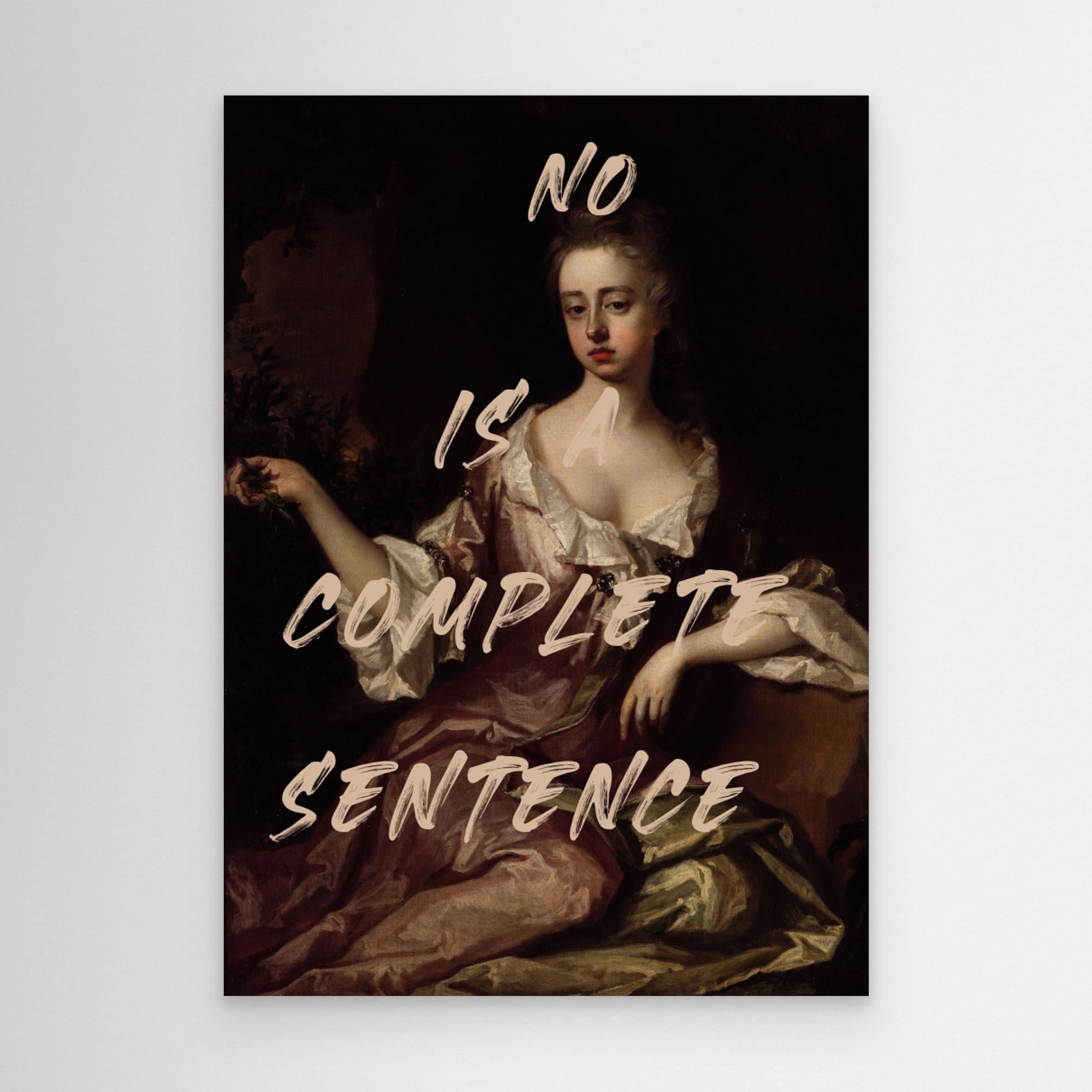 No Is Complete Sentence by The Art Concept Canvas
