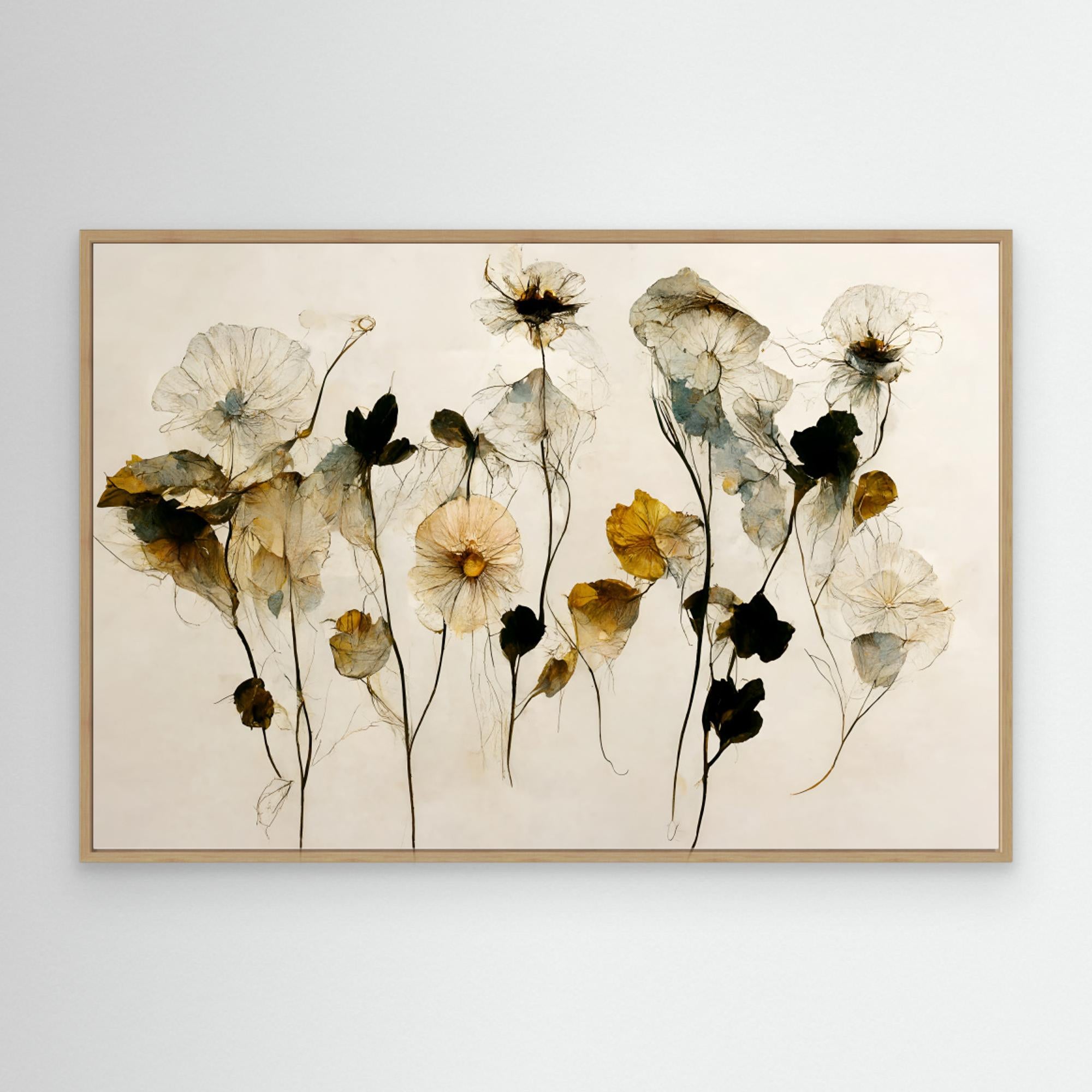 Beautiful Dry Flowers by Treechild Canvas