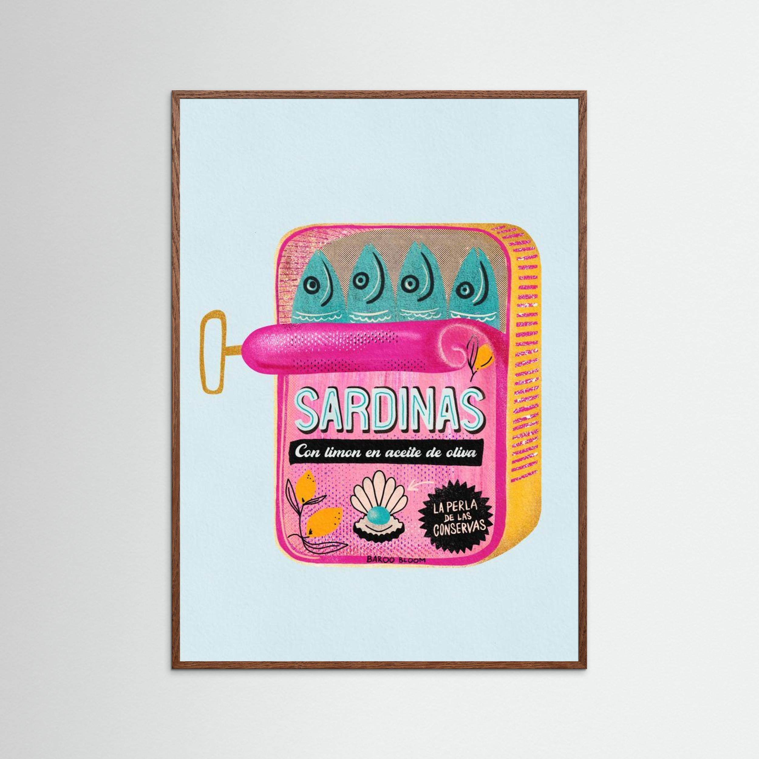 Sardines Tin Can by Baroo Bloom Fine Art Paper 