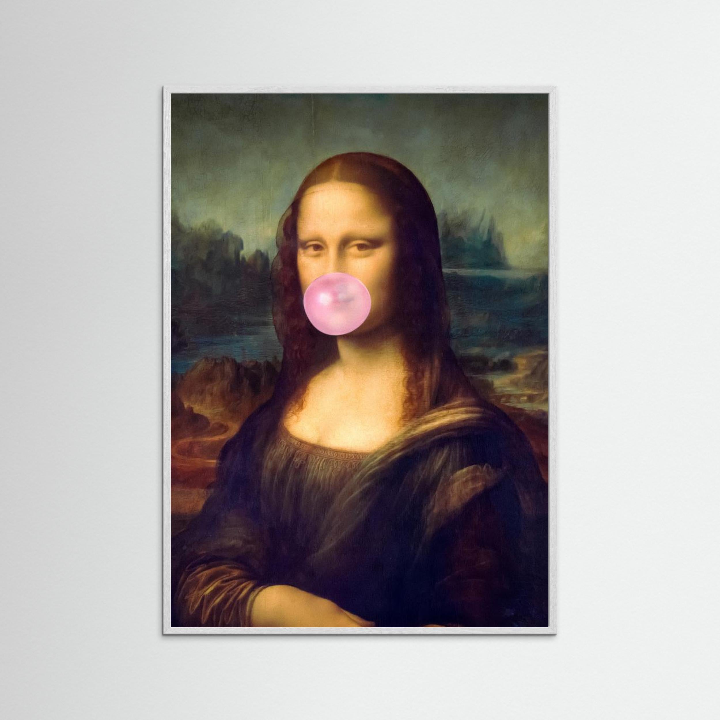 Mona Lisa Bubble Gum by Taudalpoi Fine Art Paper 
