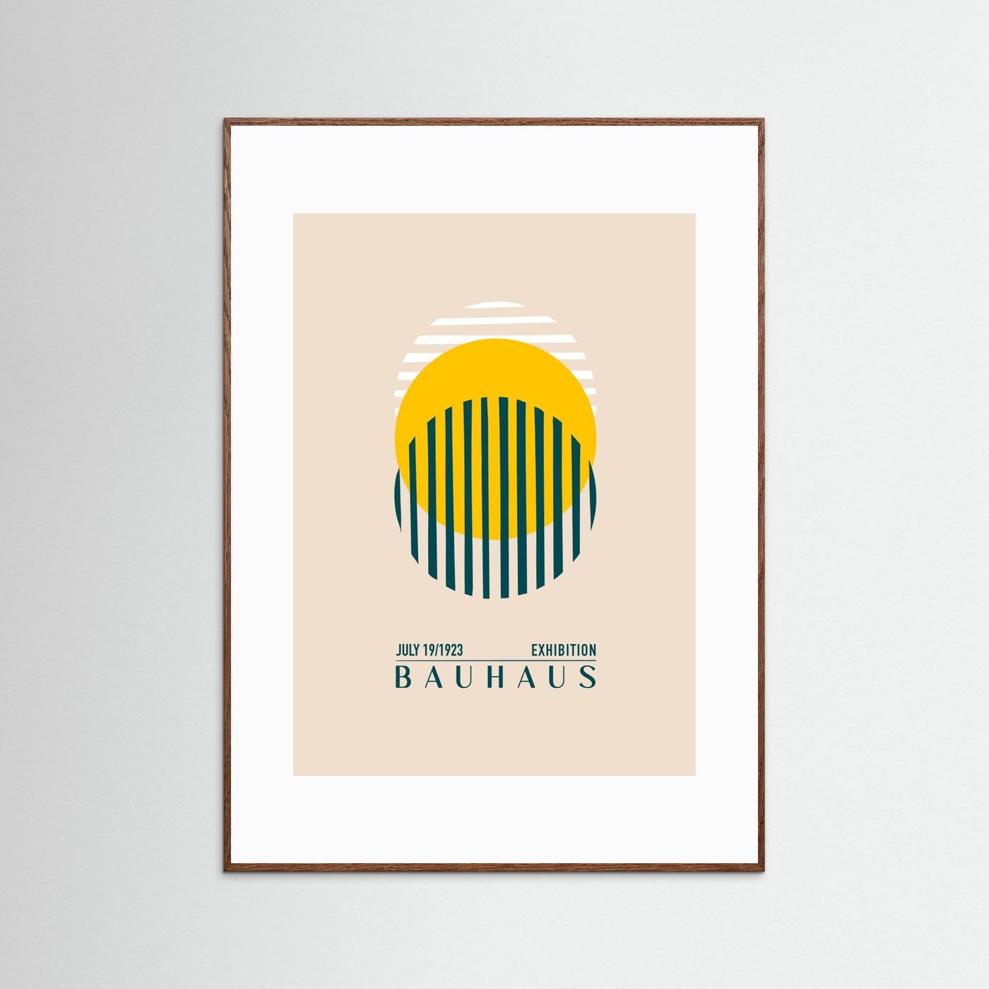 Bauhaus Sari Kure by Emel Tunaboylu Fine Art Paper