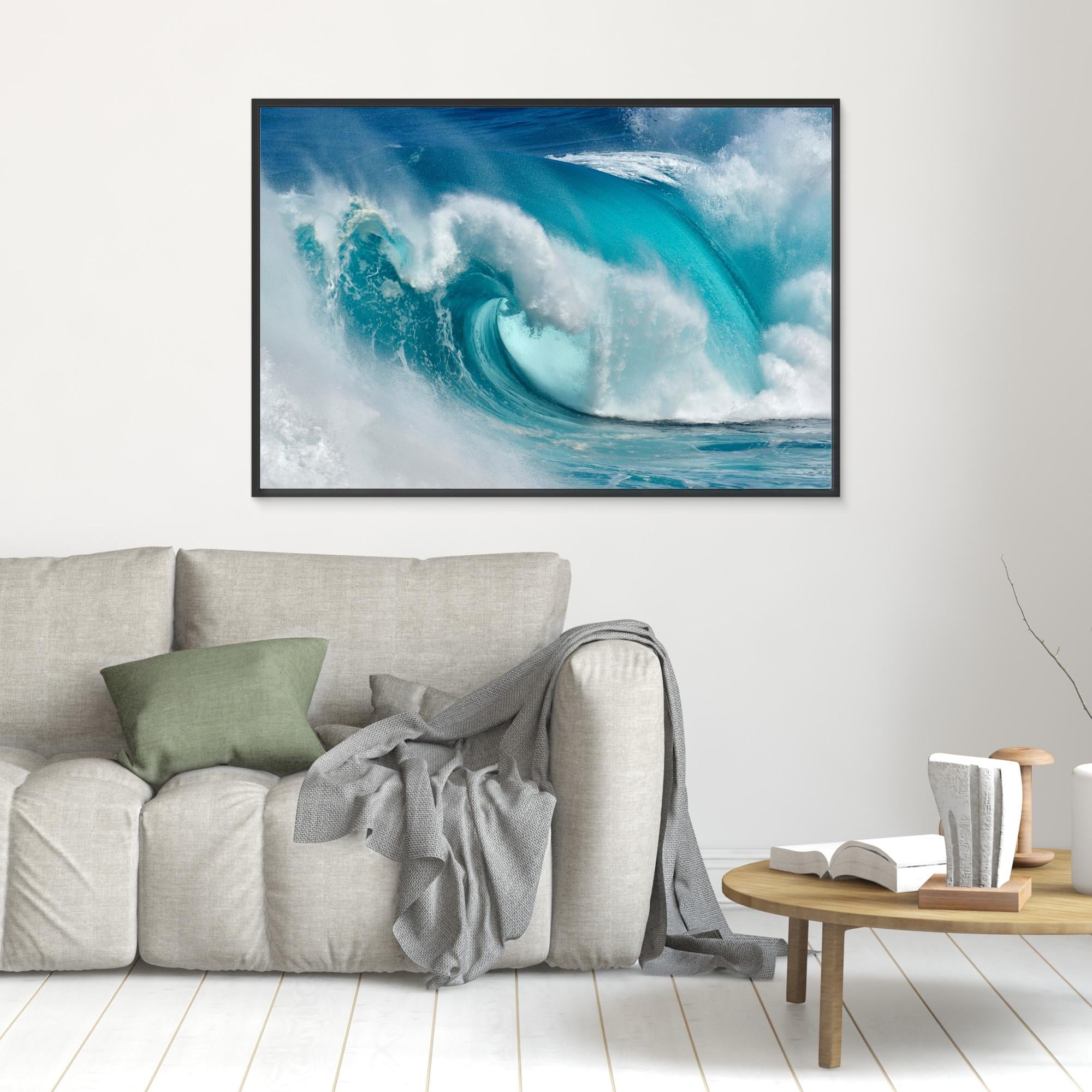 When the ocean turns into blue fire by Daniel Montero