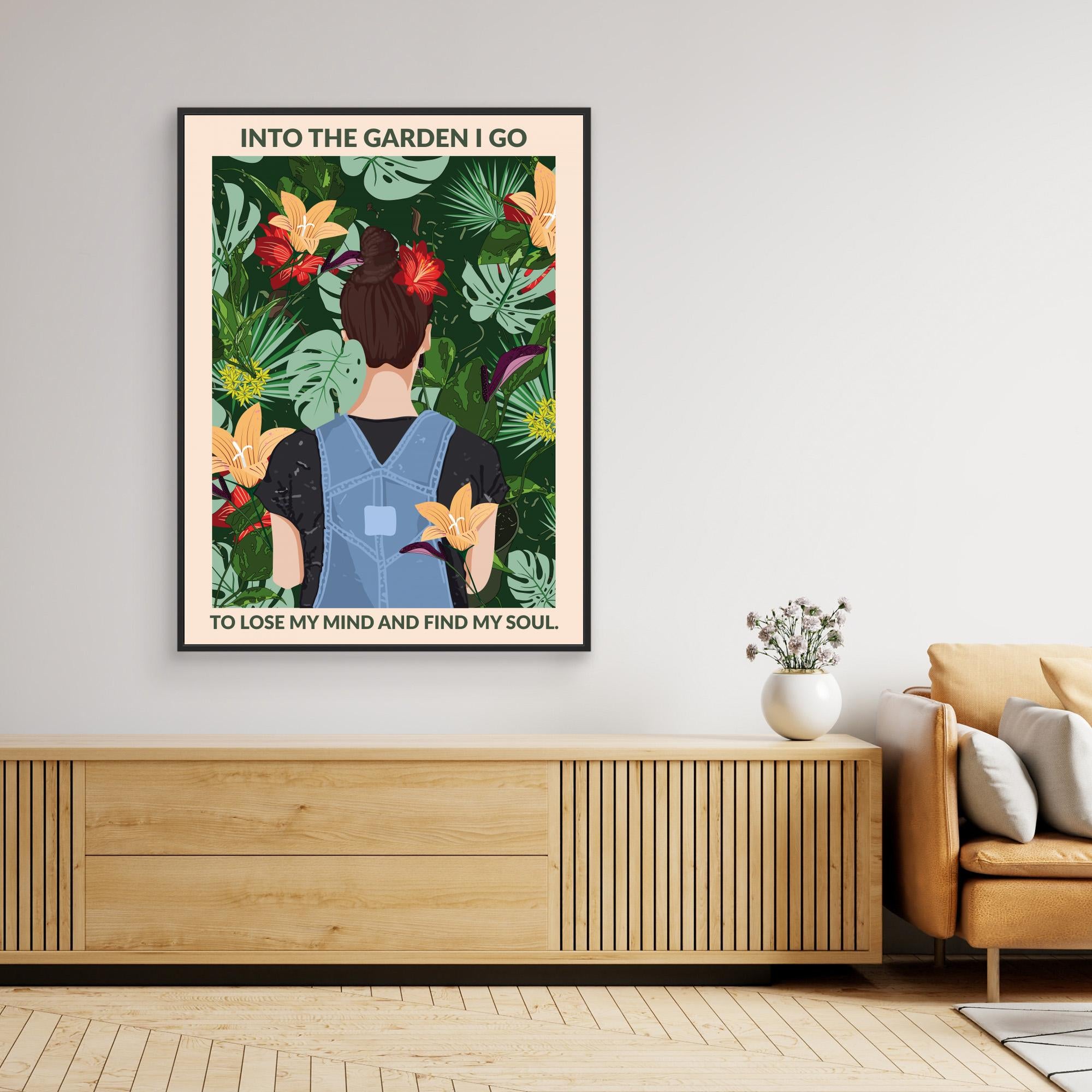 Into the Garden Standard Wall Art by Wall Chart Art Studio