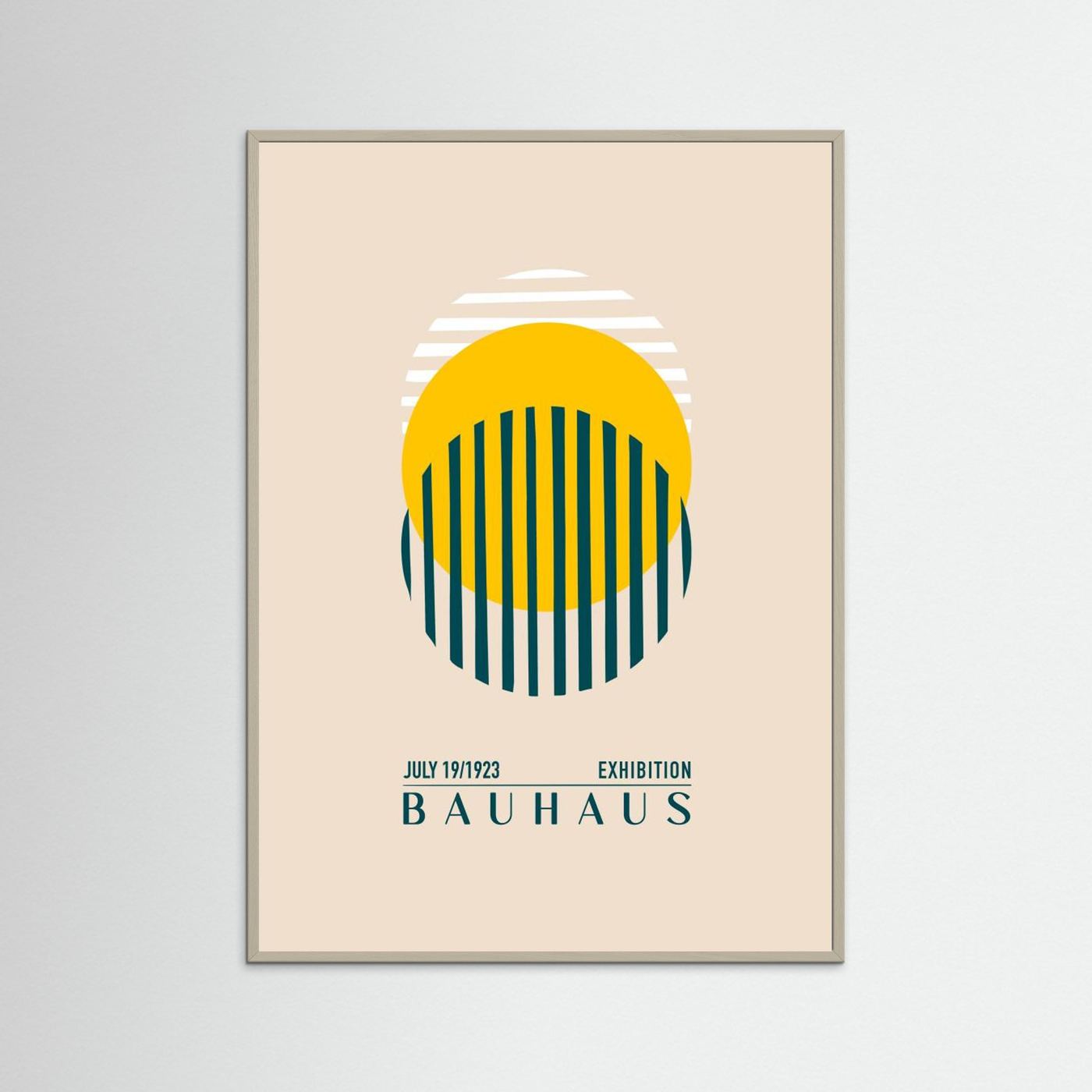 Bauhaus Sari Kure by Emel Tunaboylu Fine Art Paper