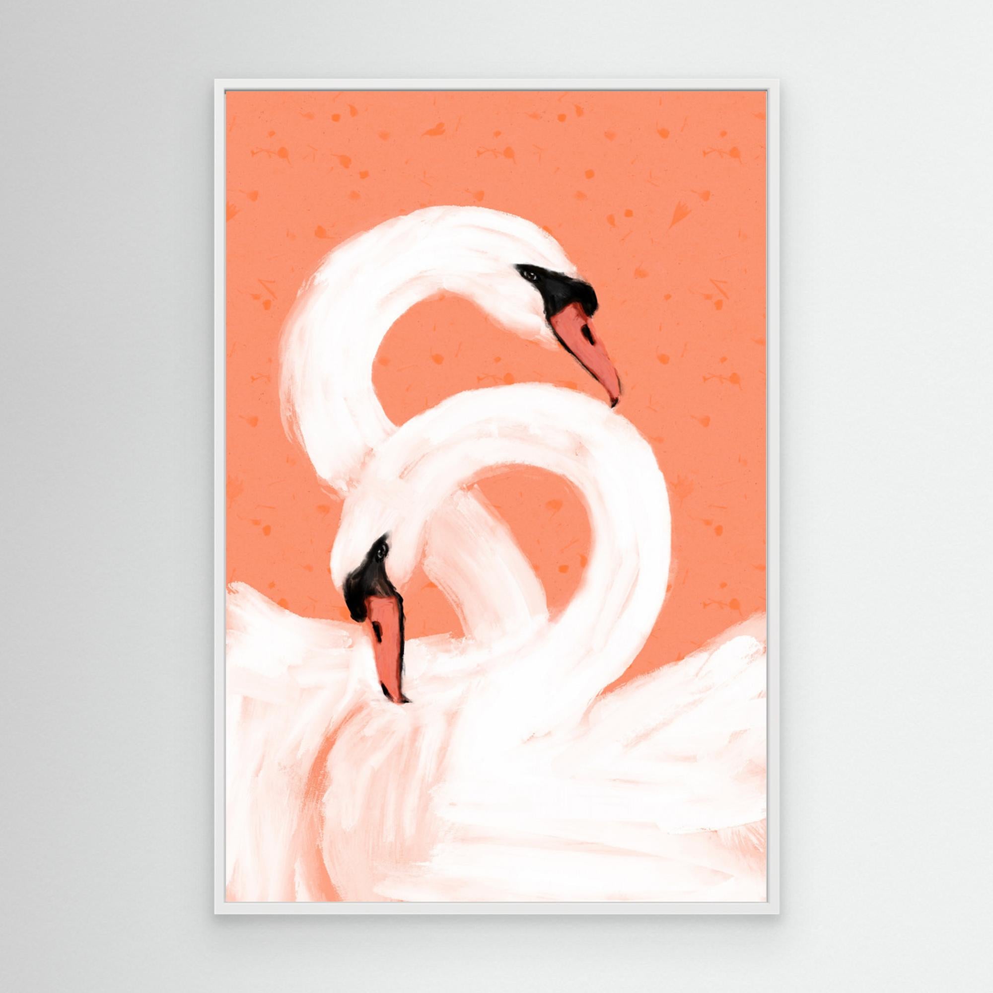 Swans by Treechild Canvas