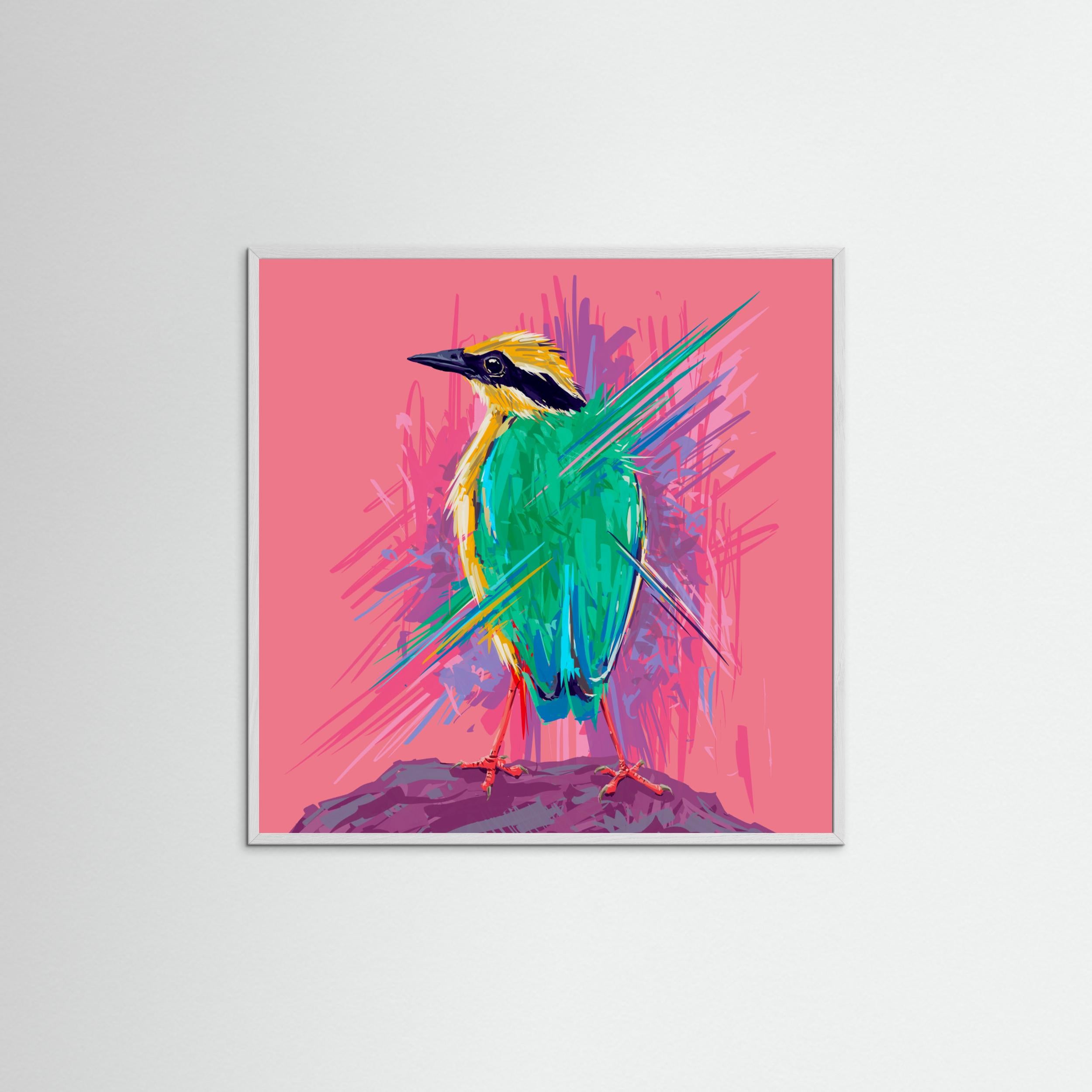 Bird Series   Indian Pitta by Rohan Dahotre Fine Art Paper