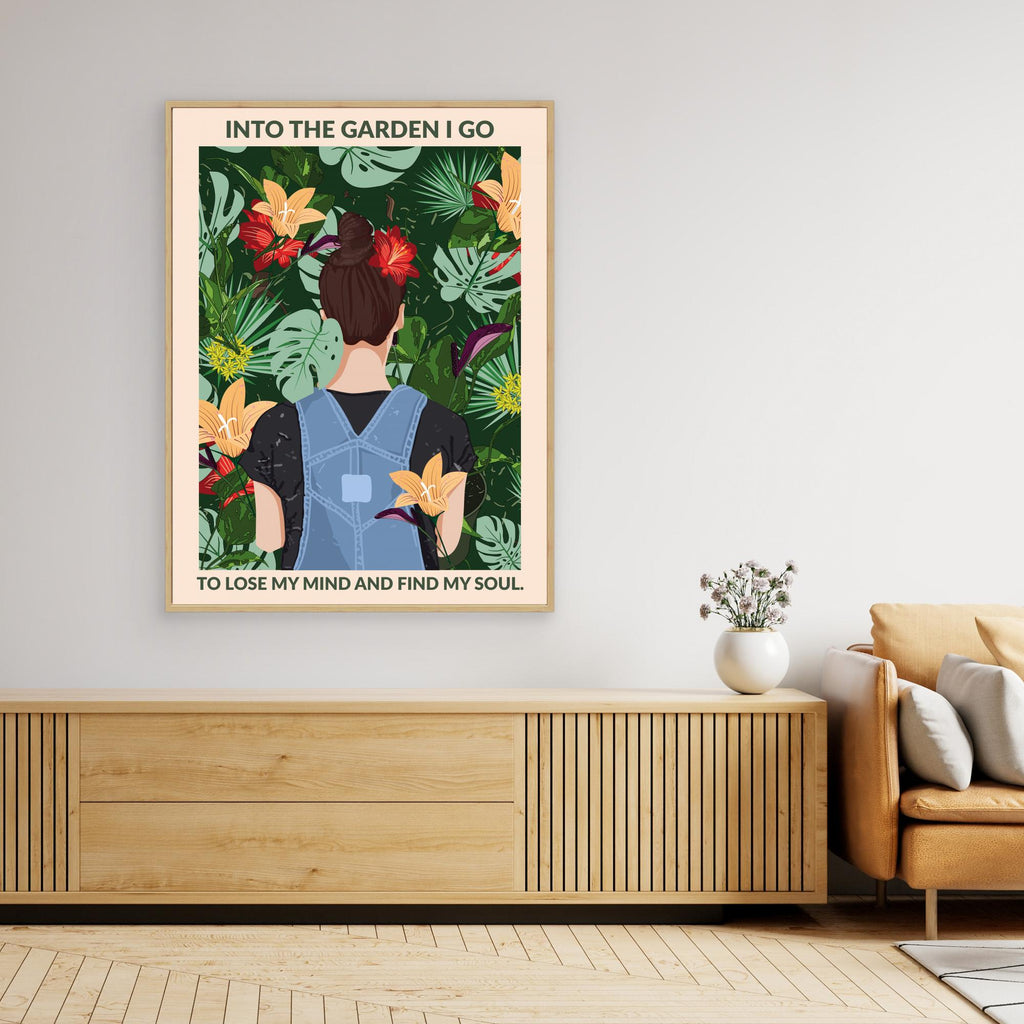 Into the Garden Standard Wall Art by Wall Chart Art Studio