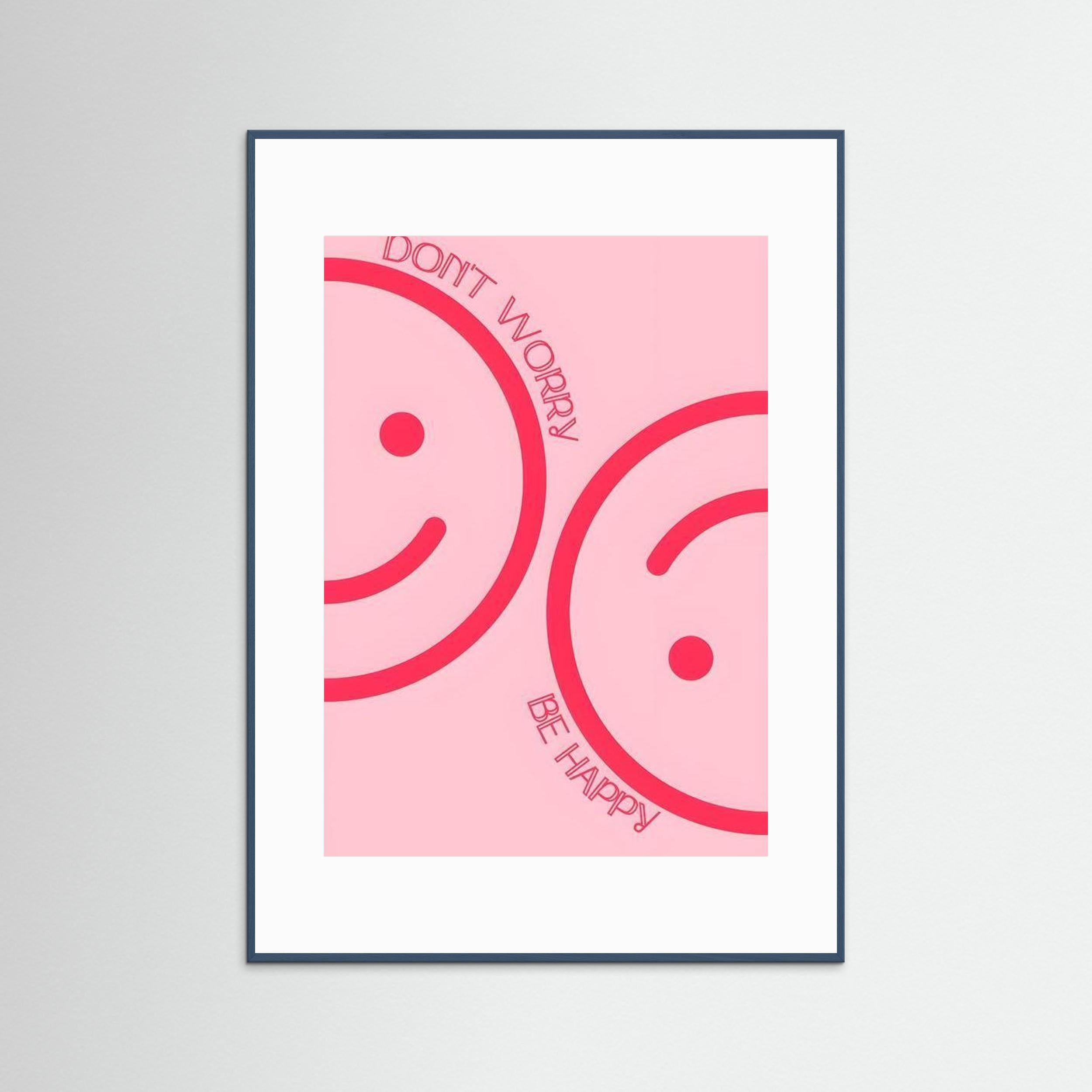Don't worry, be happy by Natty Jaxx The Frame Gain Fine Art Paper 