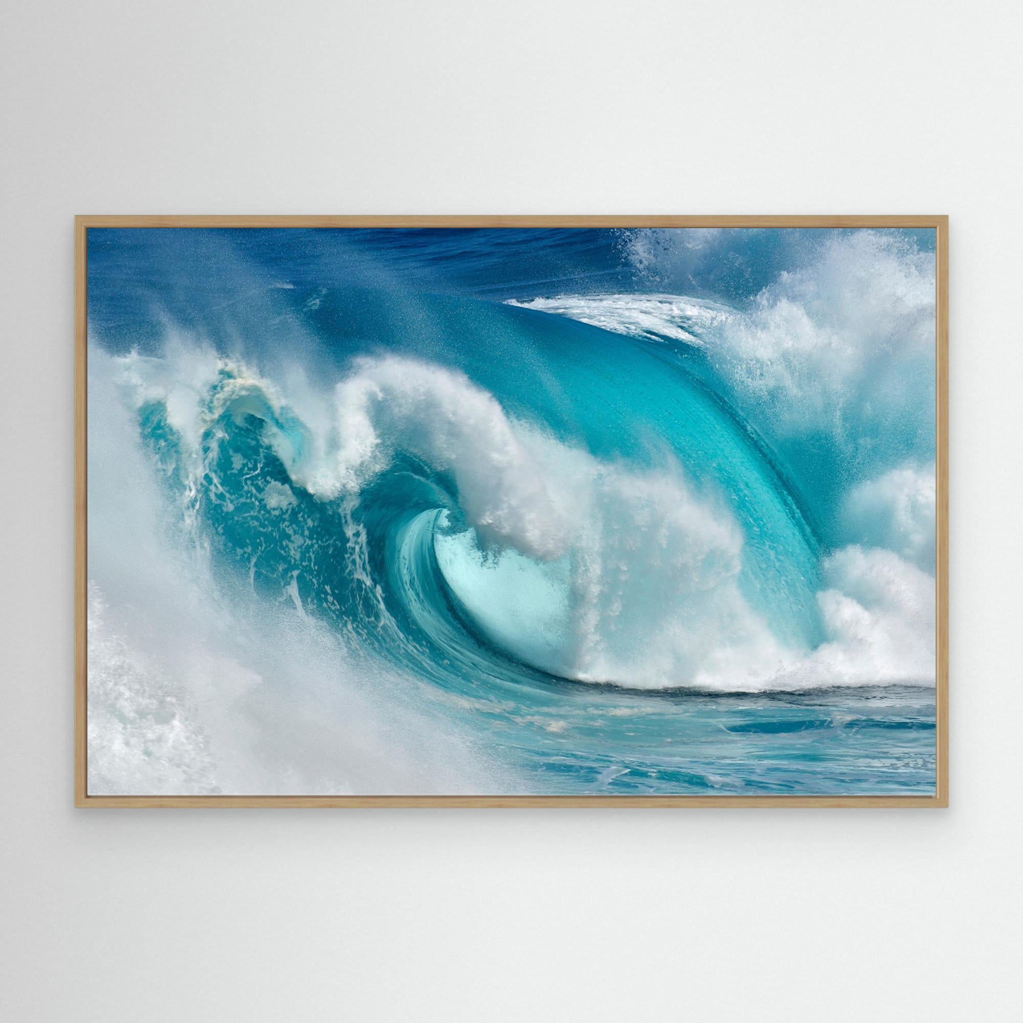 When the ocean turns into blue fire by Daniel Montero