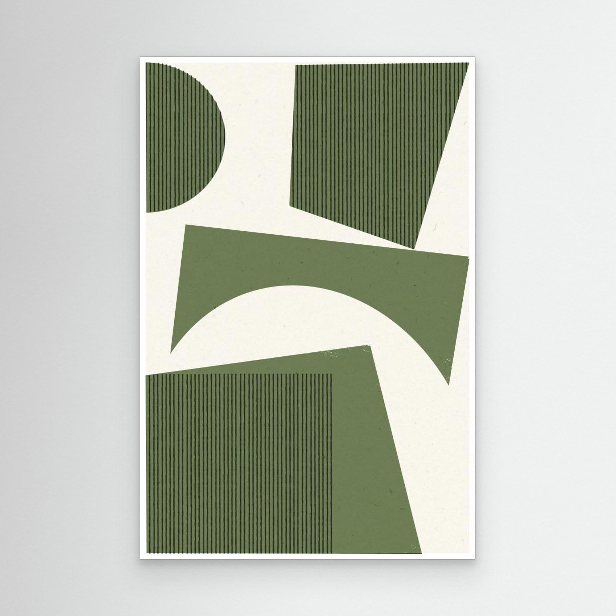 Modern Abstract Shape 01 by The Miuus Studio Canvas
