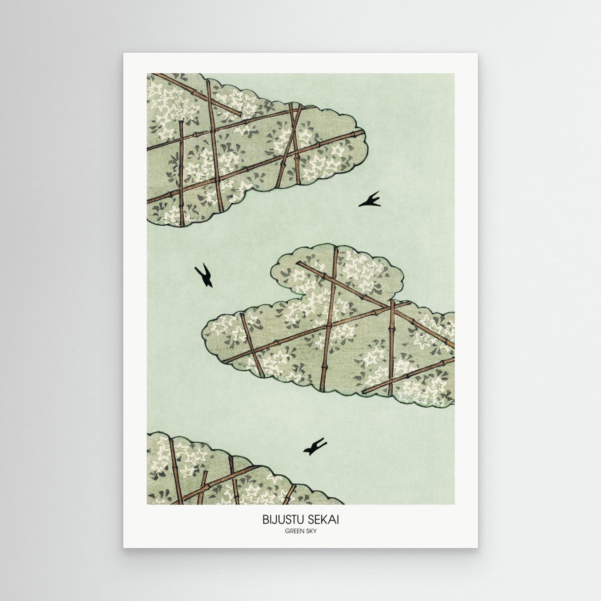 Green Sky by Pixd Canvas