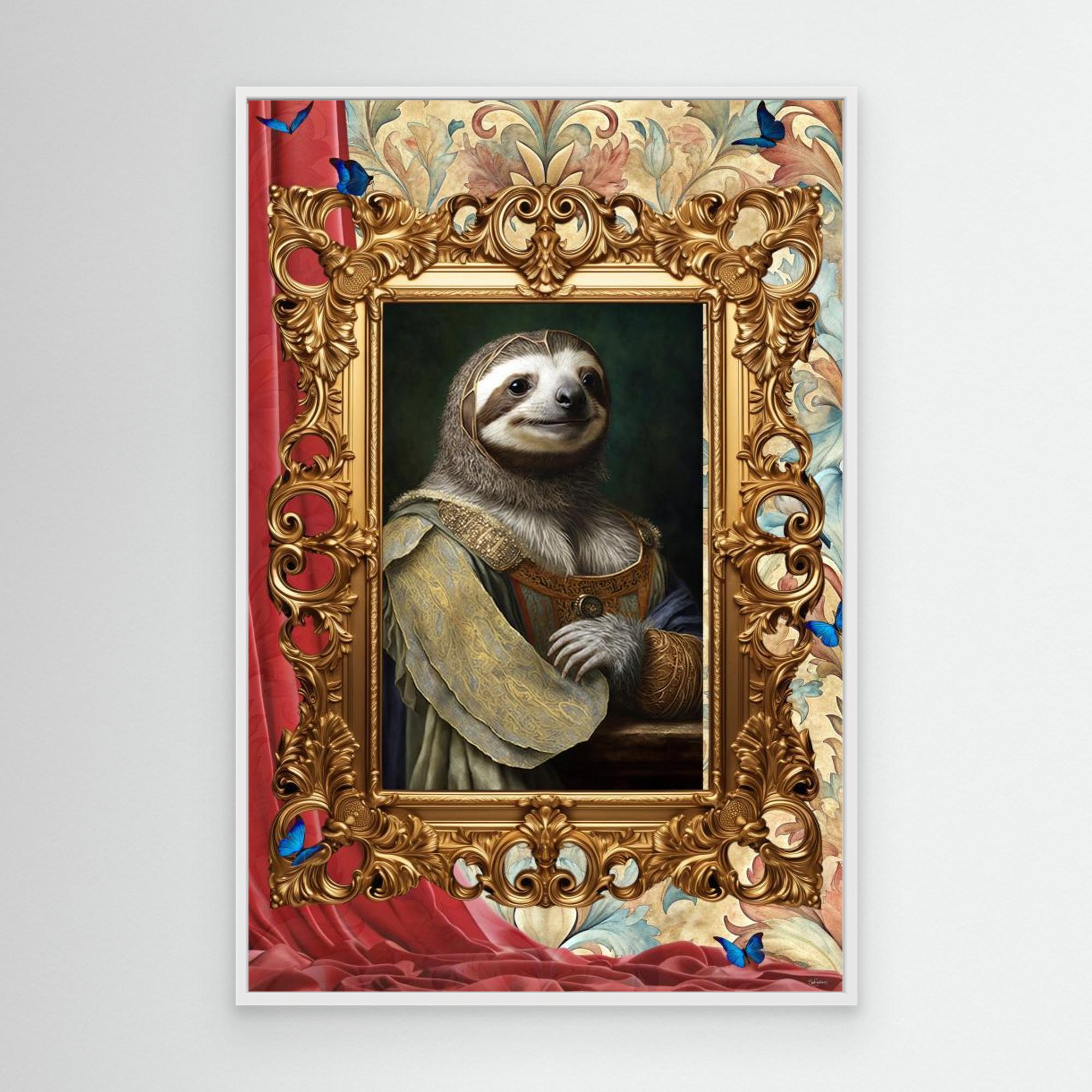 Royal Animalia #25 by Sue Skellern Canvas