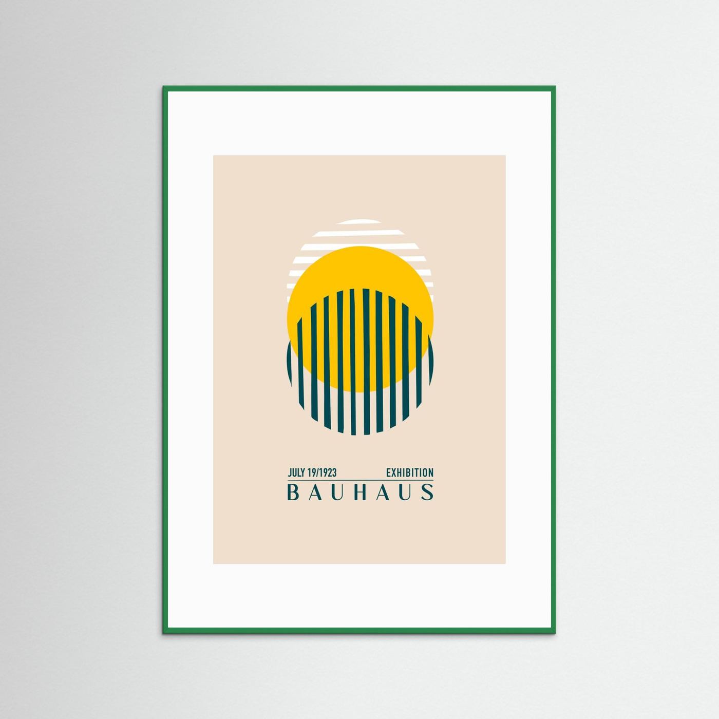 Bauhaus Sari Kure by Emel Tunaboylu Fine Art Paper