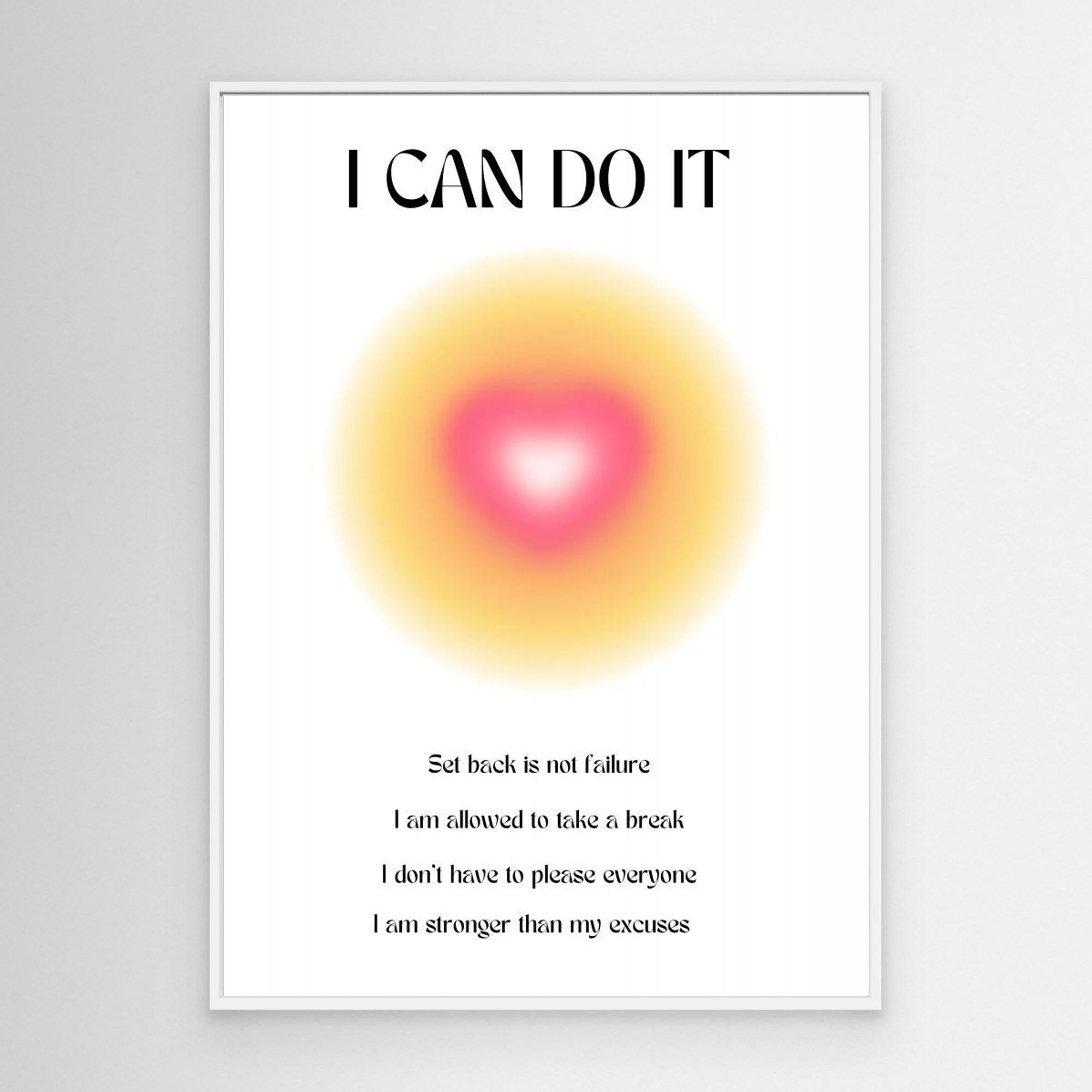 Motivational Aura Poster by Amélie Canvas