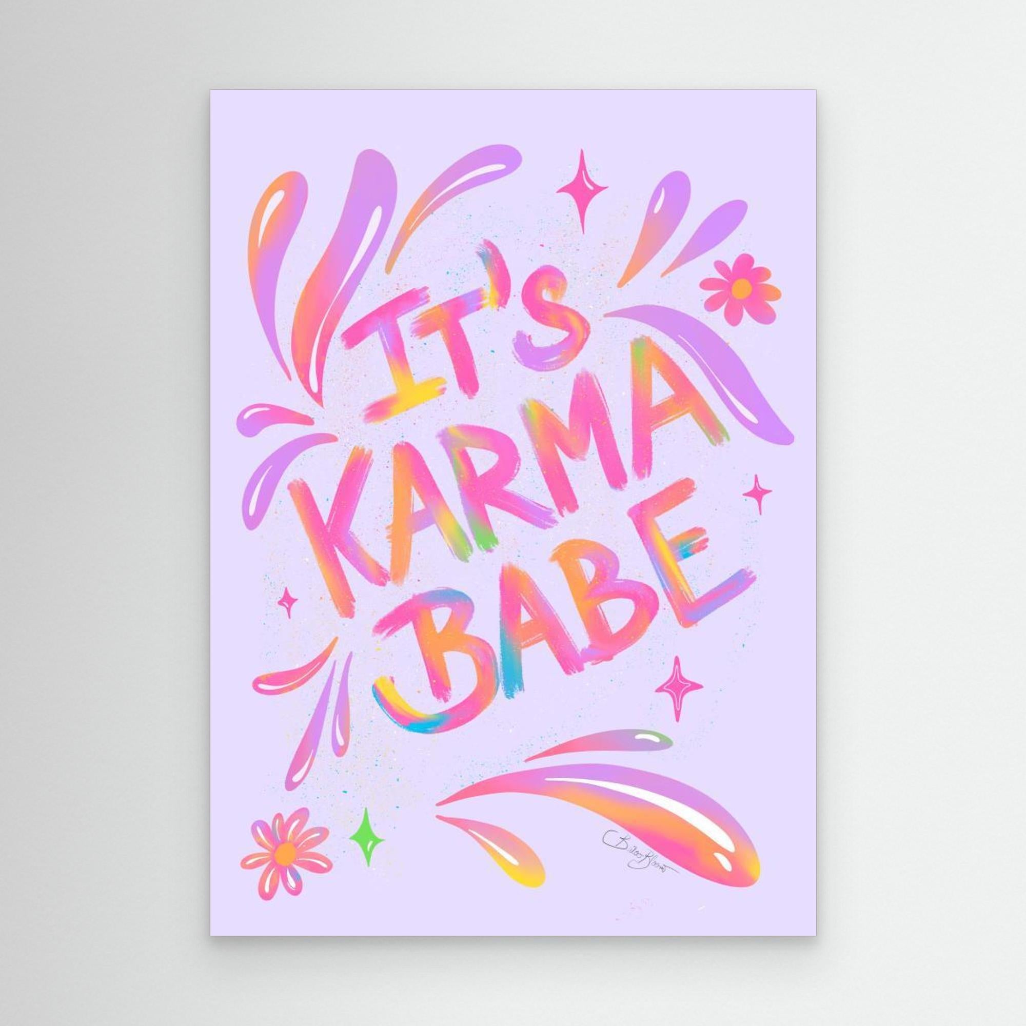 Karma Babe by Baroo Bloom Canvas