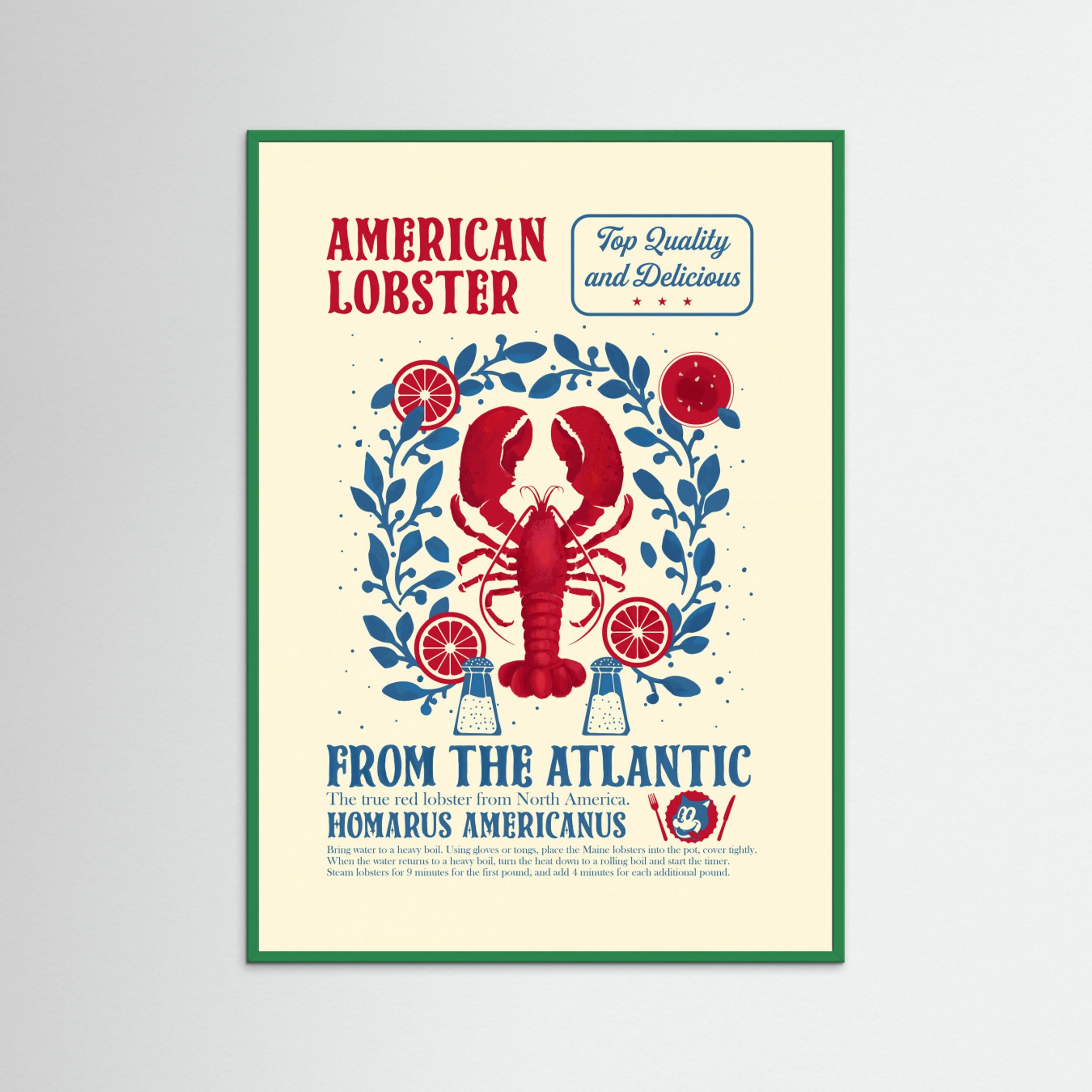 Lobster kitchen print by Dion Gem