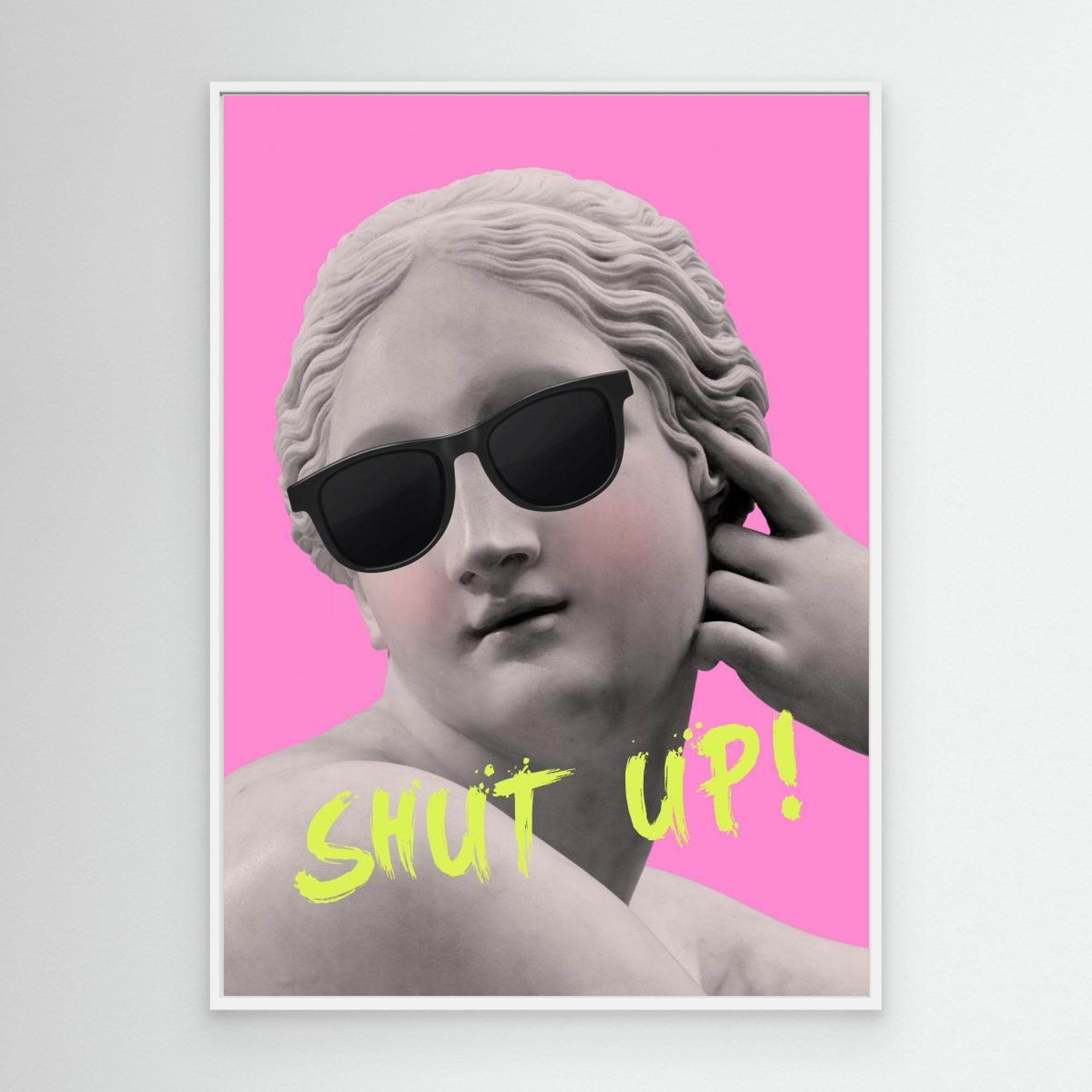 Shutuppinkyellow Ratioiso by Talitha Mc Queen Canvas