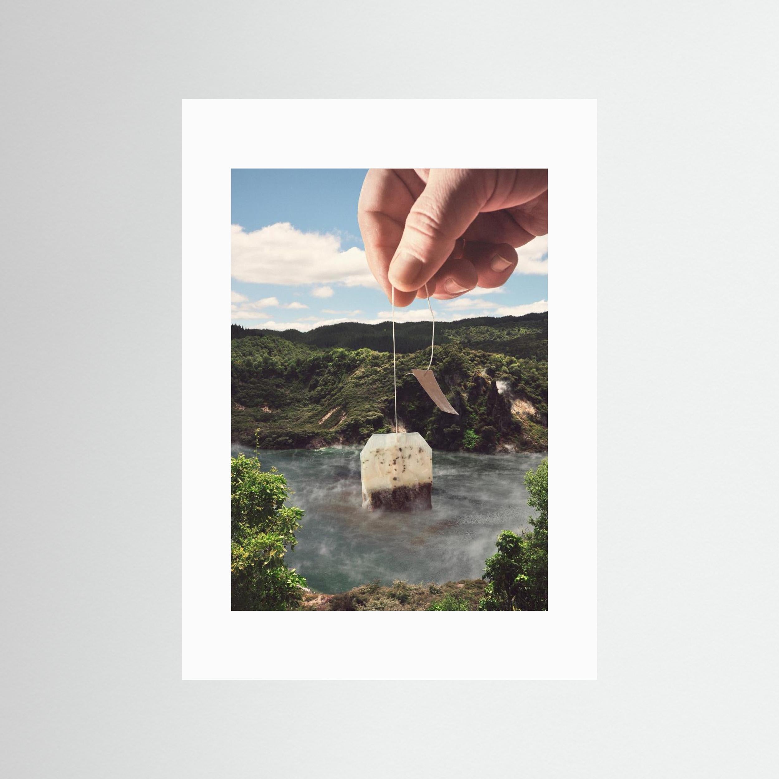 Lake afternoon tea - Teabag by Vertigo Artography Fine Art Paper 