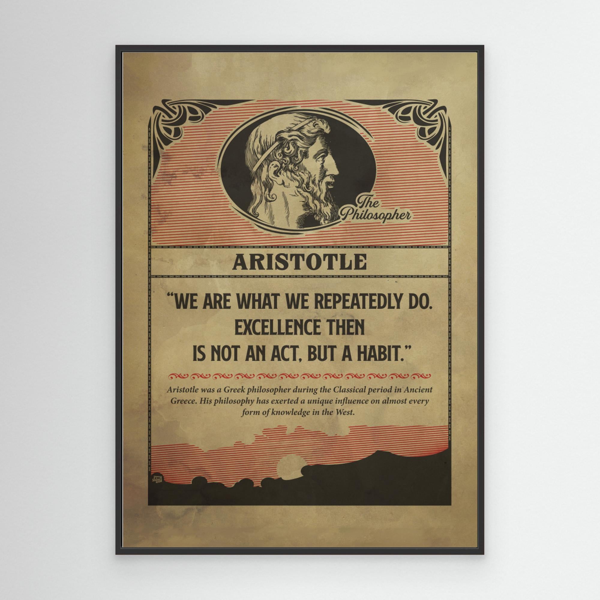 Aristotle Poster by Dion Gem Canvas