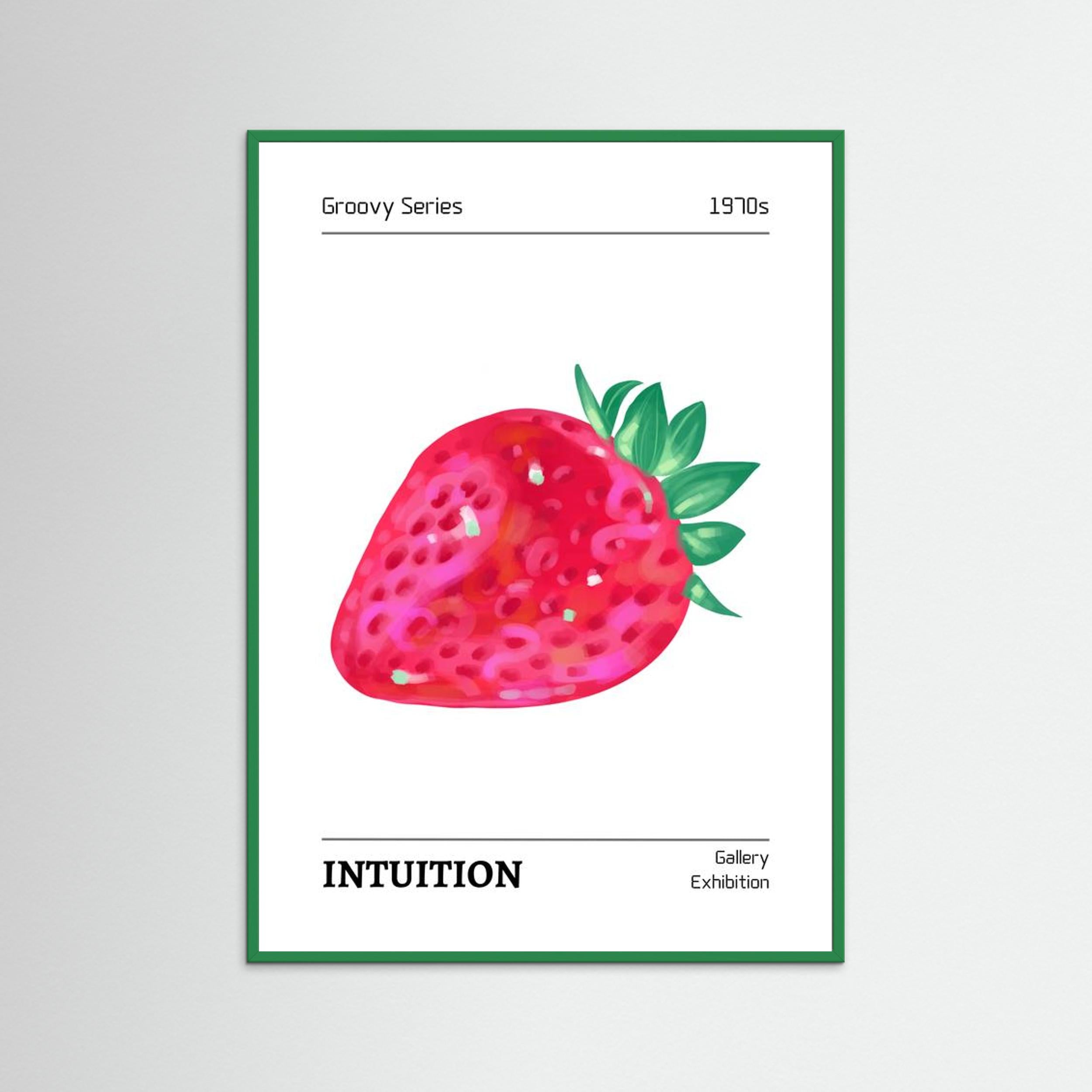 Groovy Series 1970s INTUITION By The Frame Gain Fine Art Paper