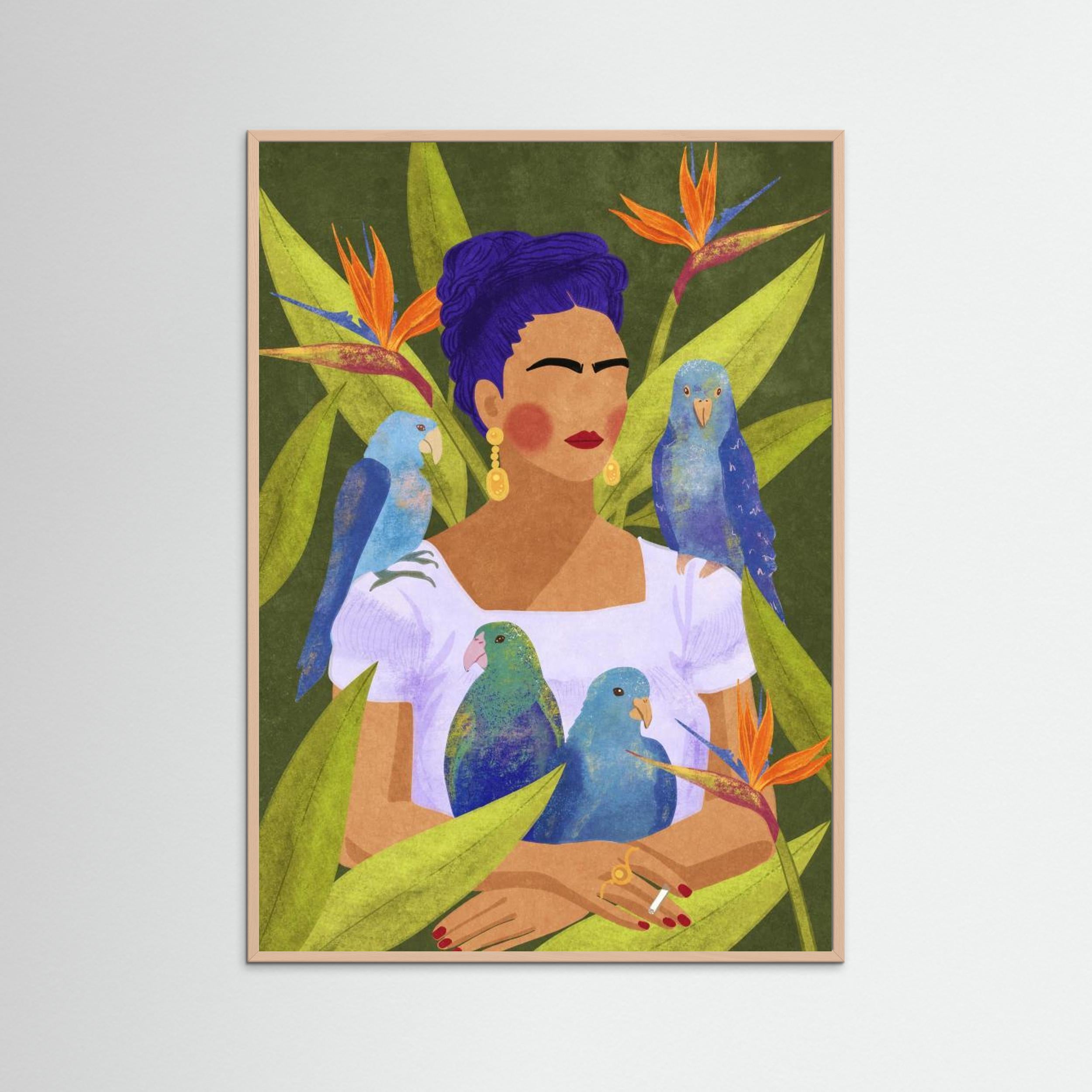 Frida and birds by Raissa Oltmanns