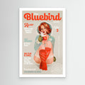 The Bluebird Daily Vintage Pin Up Ski Art by The Whiskey Ginger Canvas