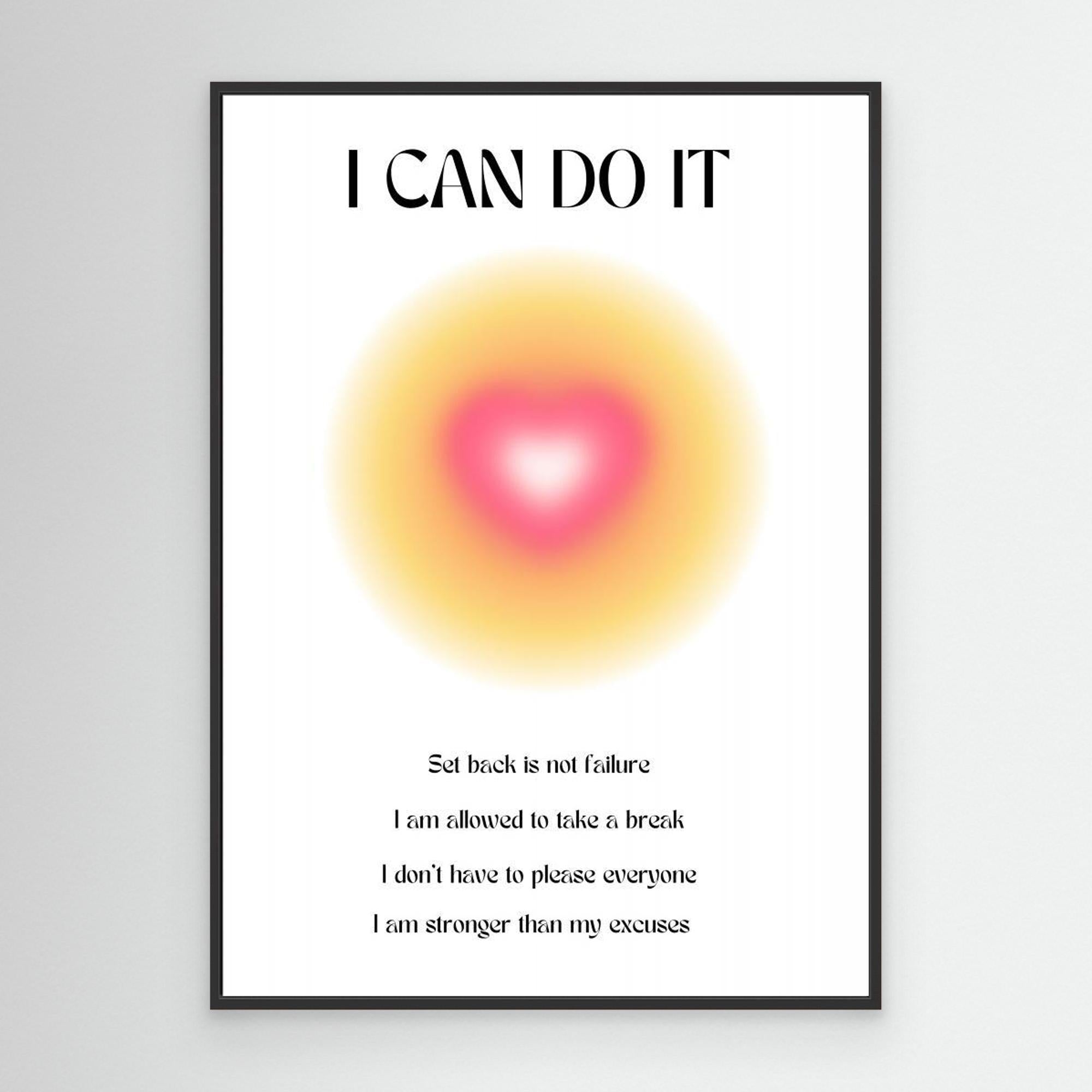 Motivational Aura Poster by Amélie Canvas
