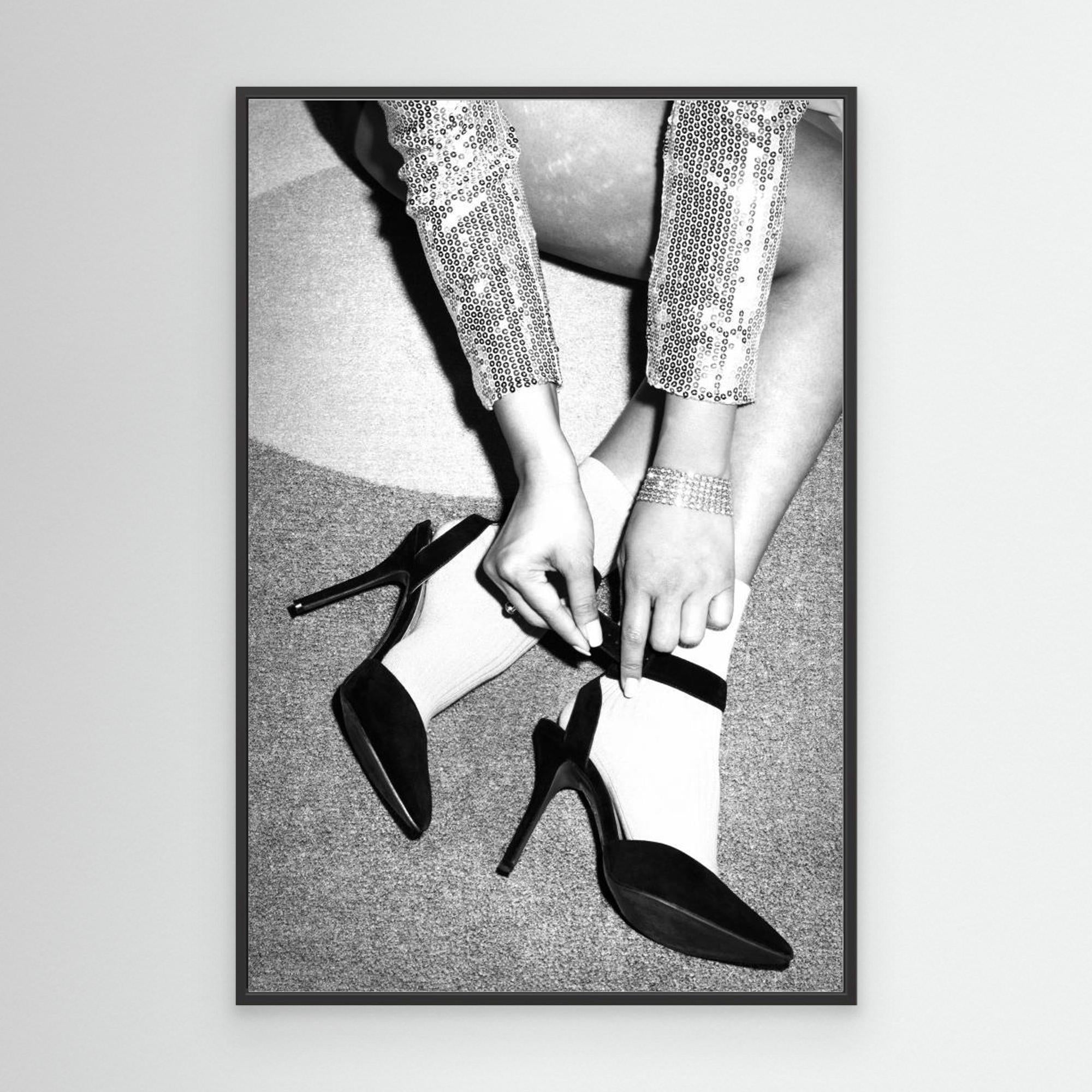 Disco Feet B&w by Pictufy Studio Iii Canvas