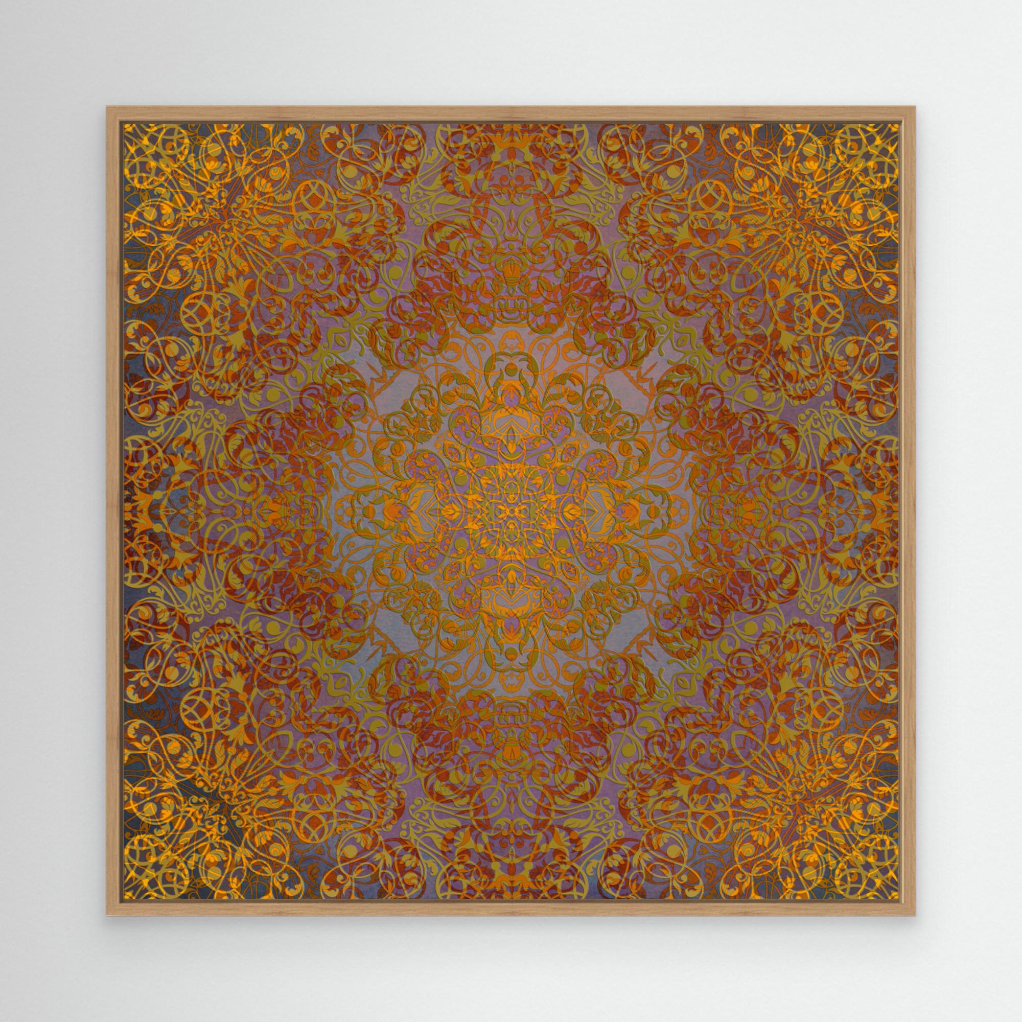 Magic Mandala Abstraction Art (3) by Justyna Jaszke Canvas