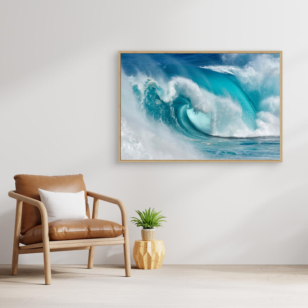 When the ocean turns into blue fire by Daniel Montero